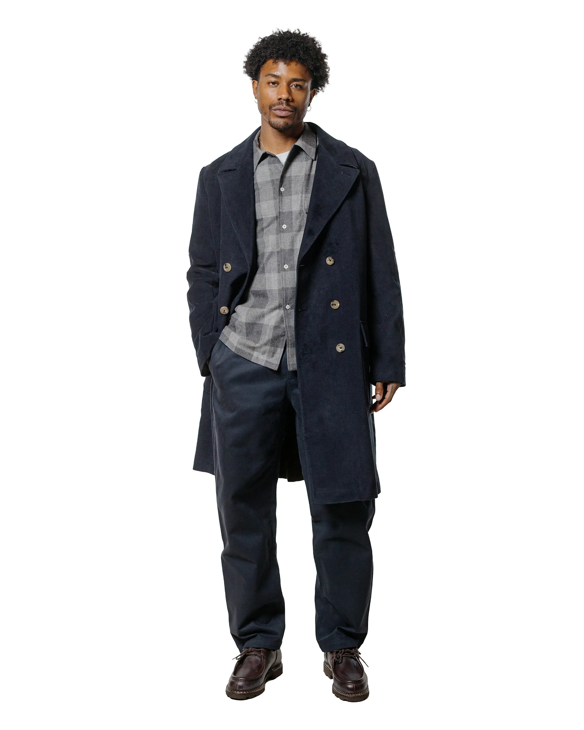 De Bonne Facture Balloon Trousers Heavy Cotton Drill Dark Navy sold by Lost & Found product image thumbnail 4