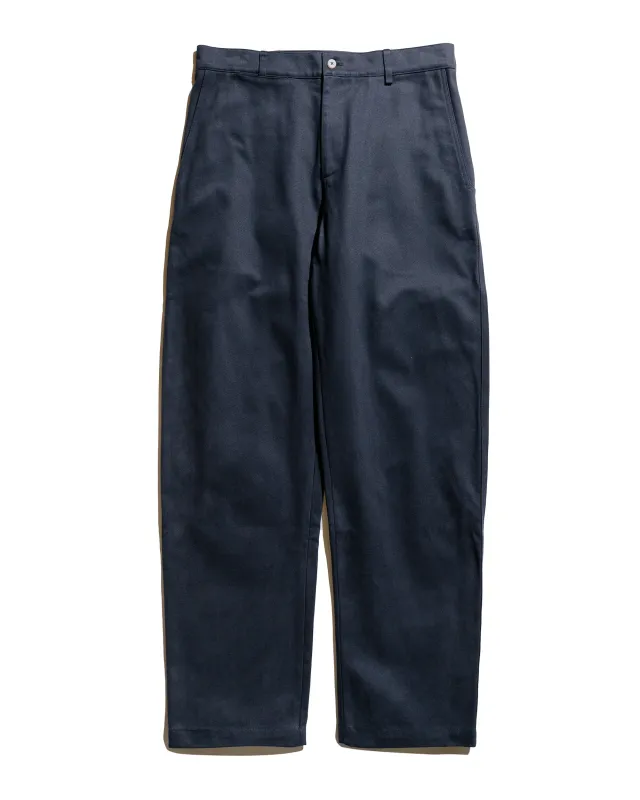 De Bonne Facture Balloon Trousers Heavy Cotton Drill Dark Navy sold by Lost & Found