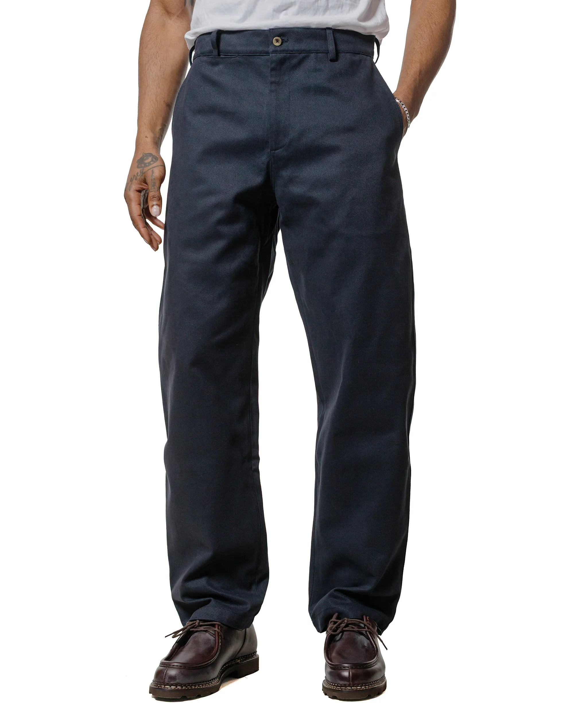 De Bonne Facture Balloon Trousers Heavy Cotton Drill Dark Navy sold by Lost & Found product image thumbnail 2
