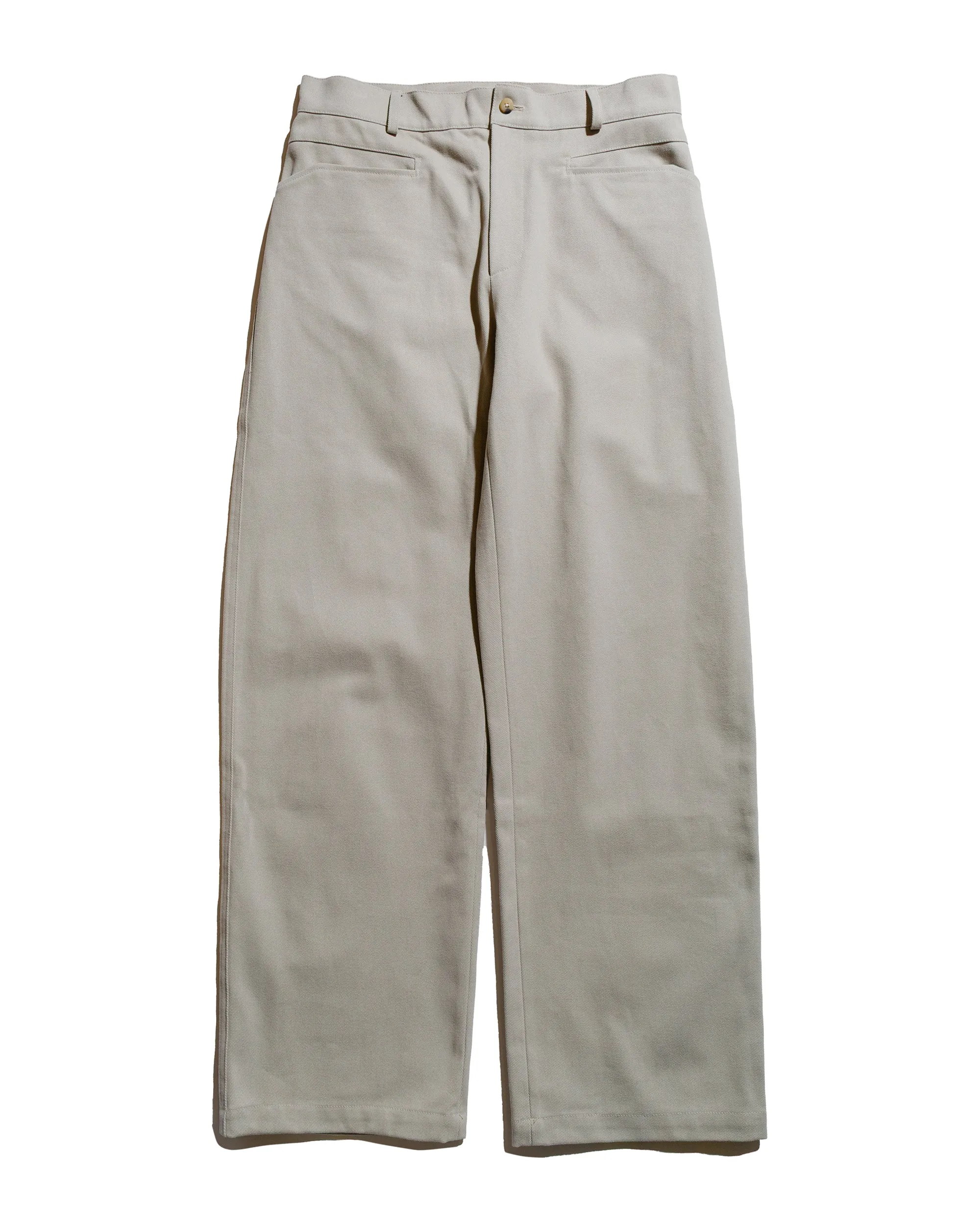 De Bonne Facture Gardian Trousers Heavy Cotton Drill Stone sold by Lost & Found