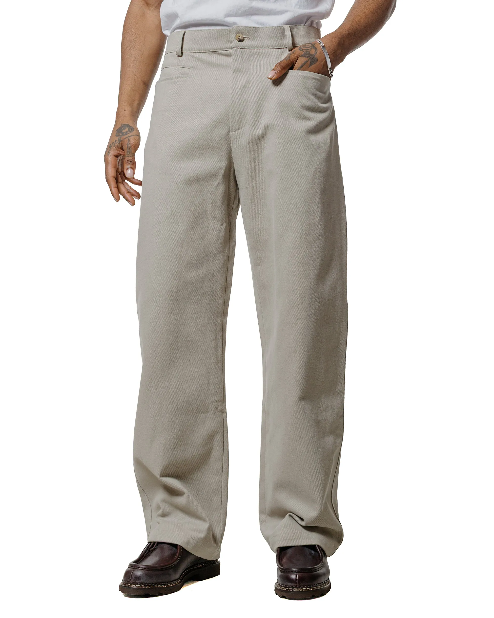 De Bonne Facture Gardian Trousers Heavy Cotton Drill Stone sold by Lost & Found product image thumbnail 2