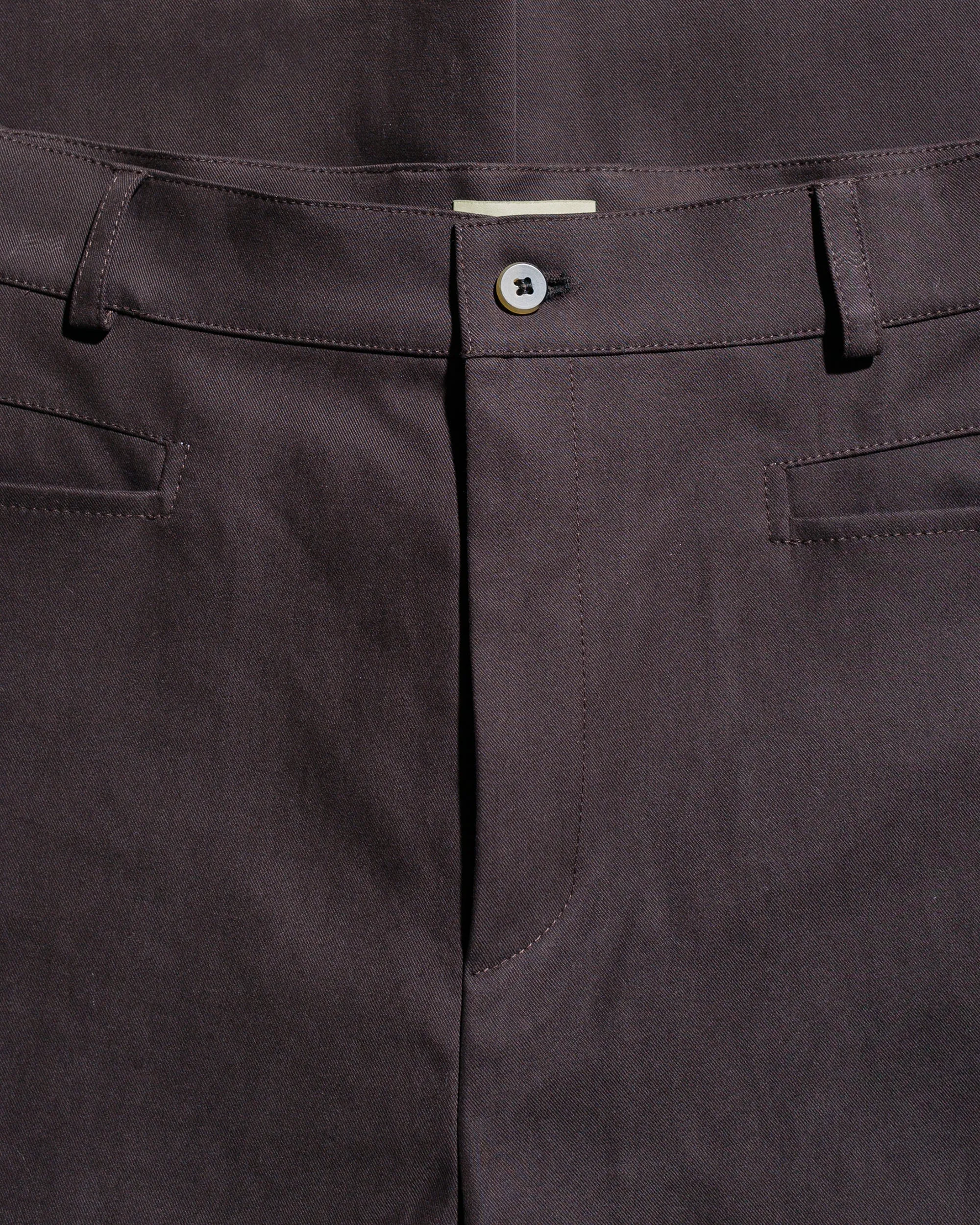 De Bonne Facture Gardian Trousers Soft Cotton Twill Chocolate sold by Lost & Found product image thumbnail 5