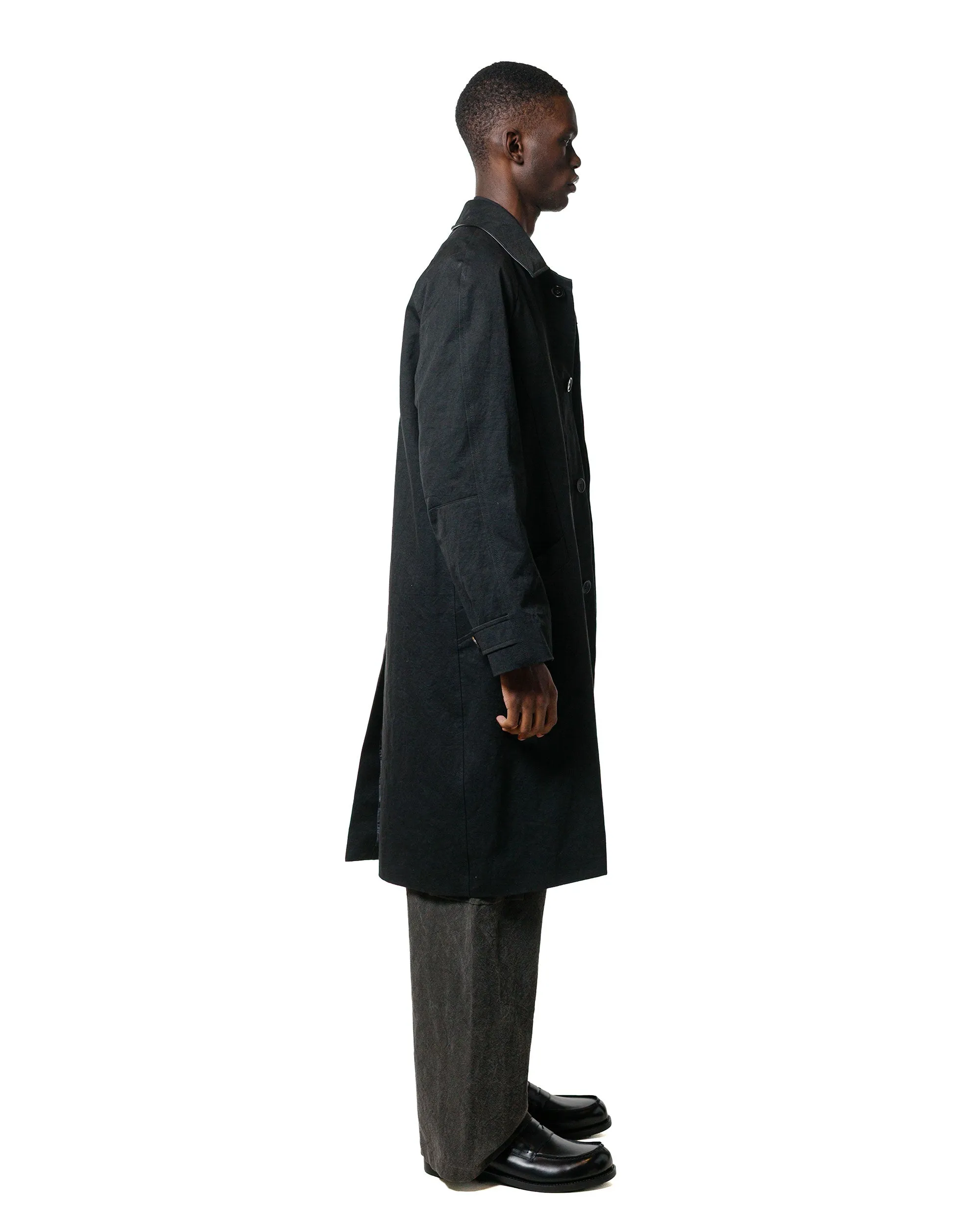 Wanze Raglan Overcoat Washed Cotton Black sold by Lost & Found product image thumbnail 3