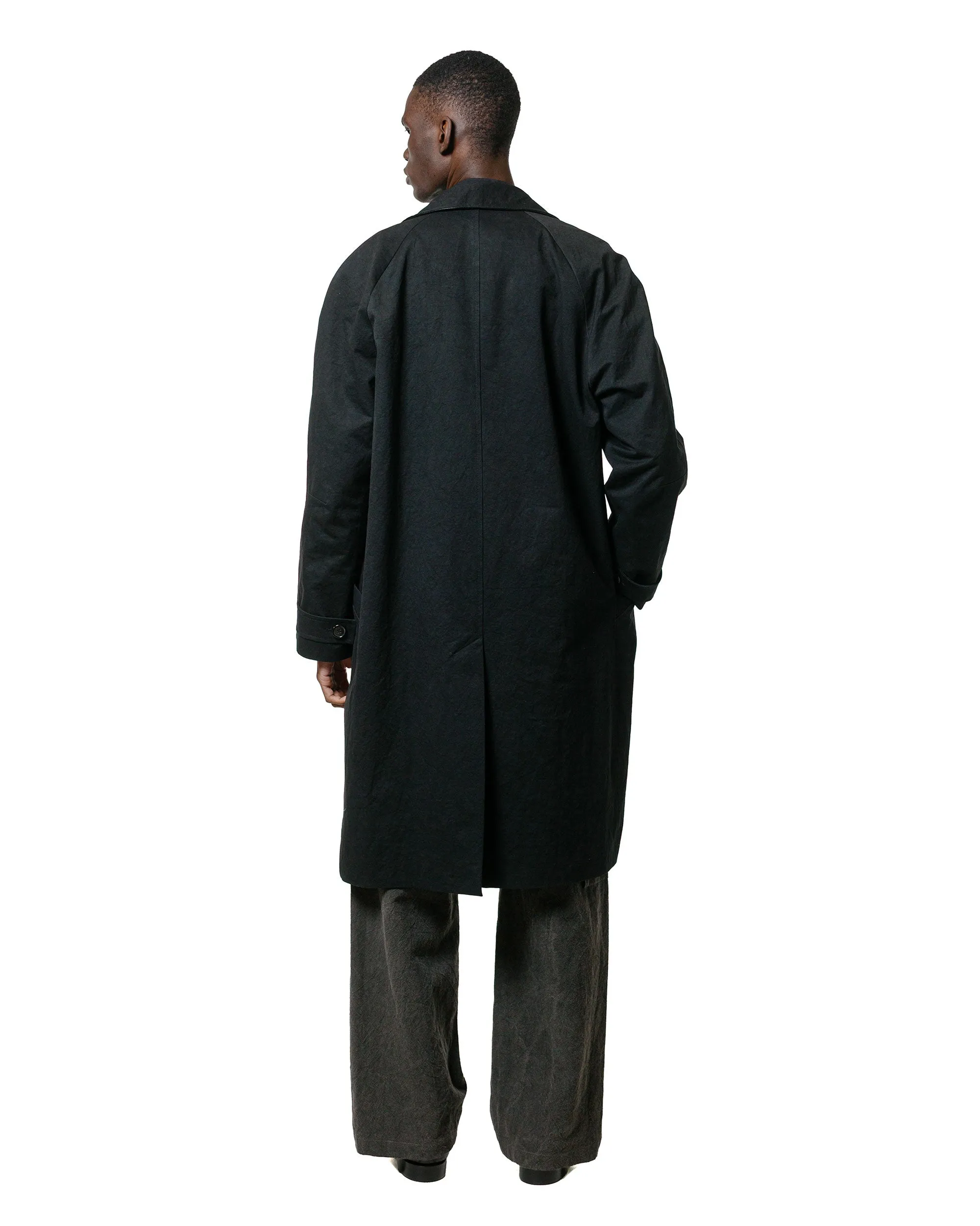 Wanze Raglan Overcoat Washed Cotton Black sold by Lost & Found product image thumbnail 4