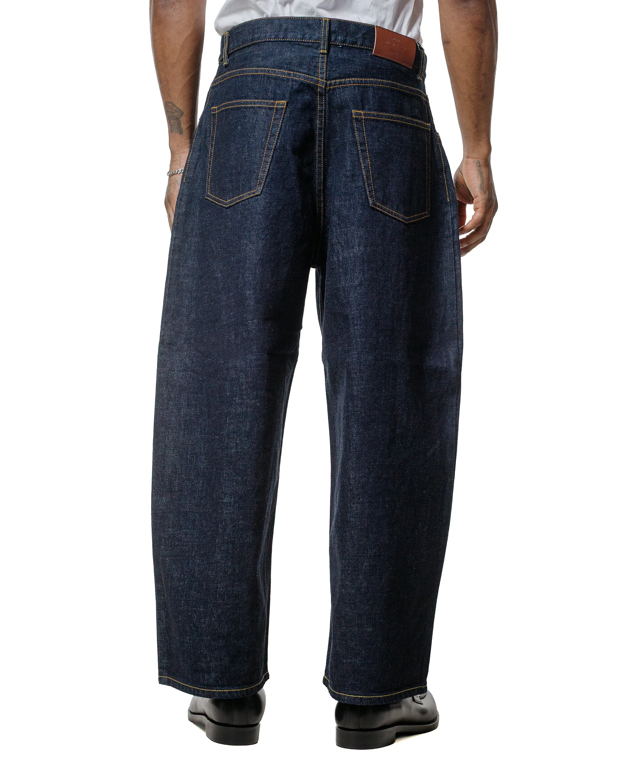 Beams Plus Studio Nicholson Denim 5 Pocket Jean Indigo sold by Lost & Found product image thumbnail 3