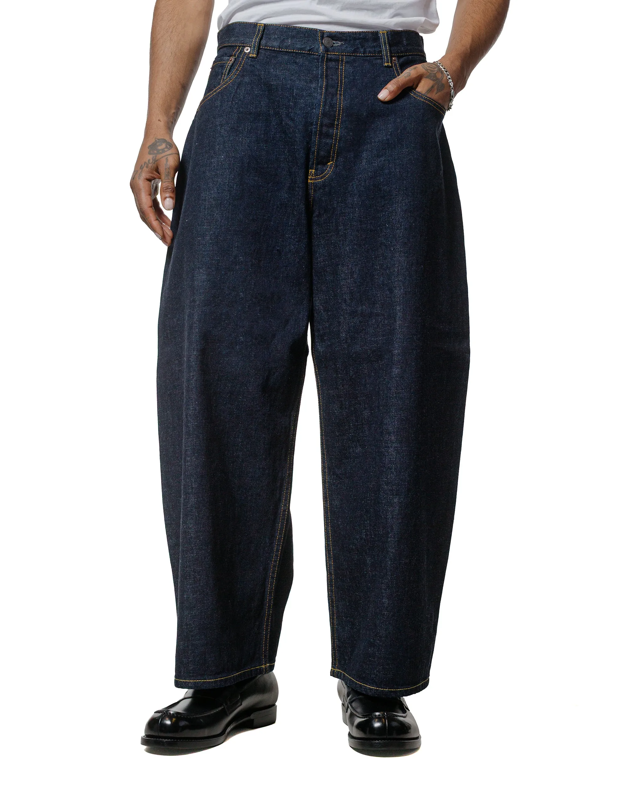 Beams Plus Studio Nicholson Denim 5 Pocket Jean Indigo sold by Lost & Found product image thumbnail 2