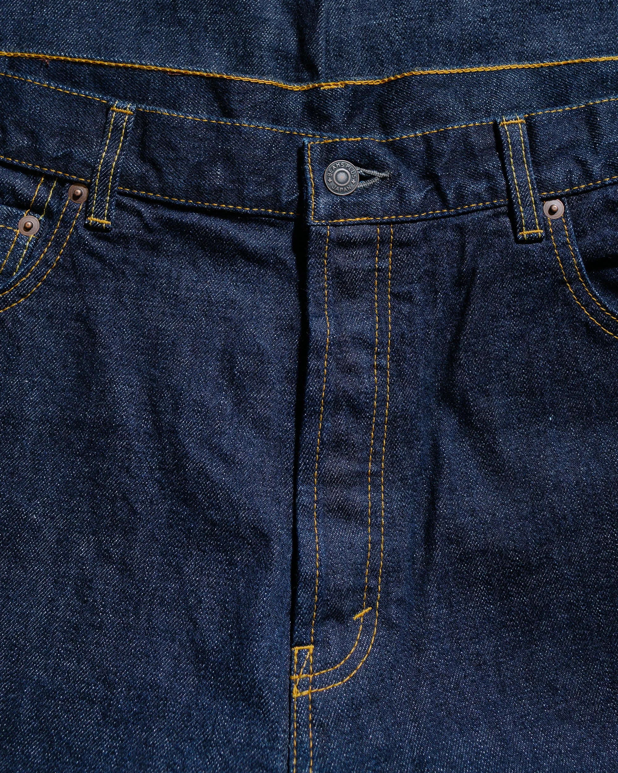 Beams Plus Studio Nicholson Denim 5 Pocket Jean Indigo sold by Lost & Found product image thumbnail 5