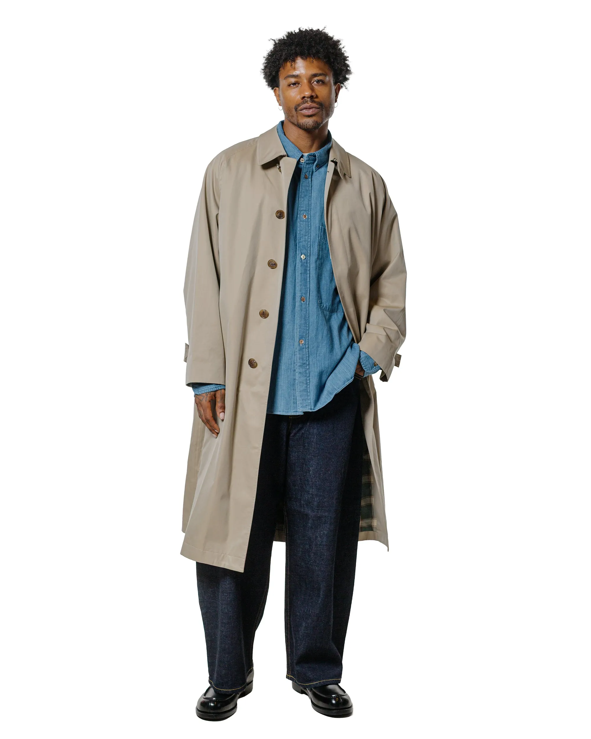 Beams Plus Studio Nicholson Lisa Denim Shirt Faded Wash sold by Lost & Found product image thumbnail 4