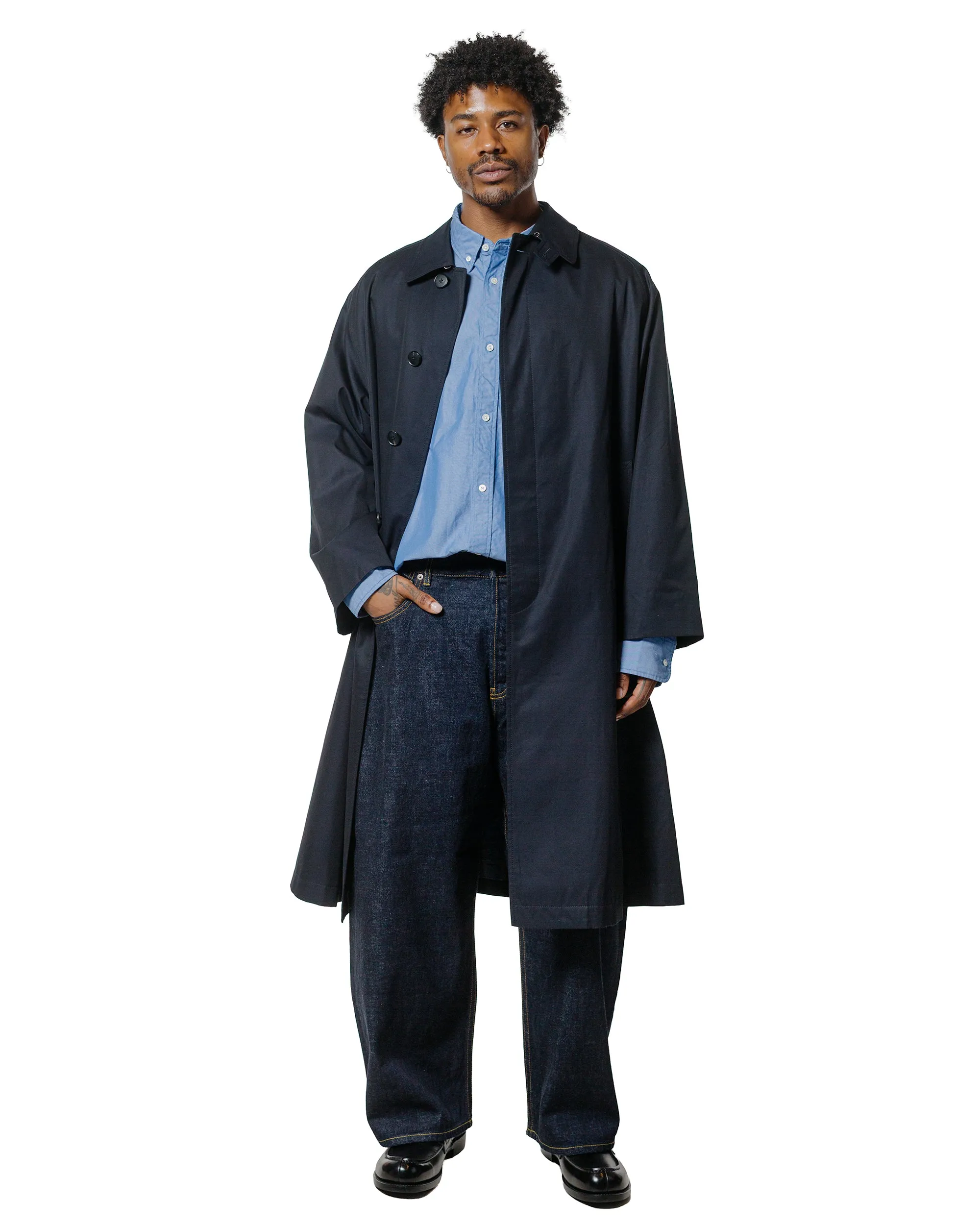 Beams Plus Studio Nicholson Lisa Oxford Shirt Blue sold by Lost & Found product image thumbnail 4