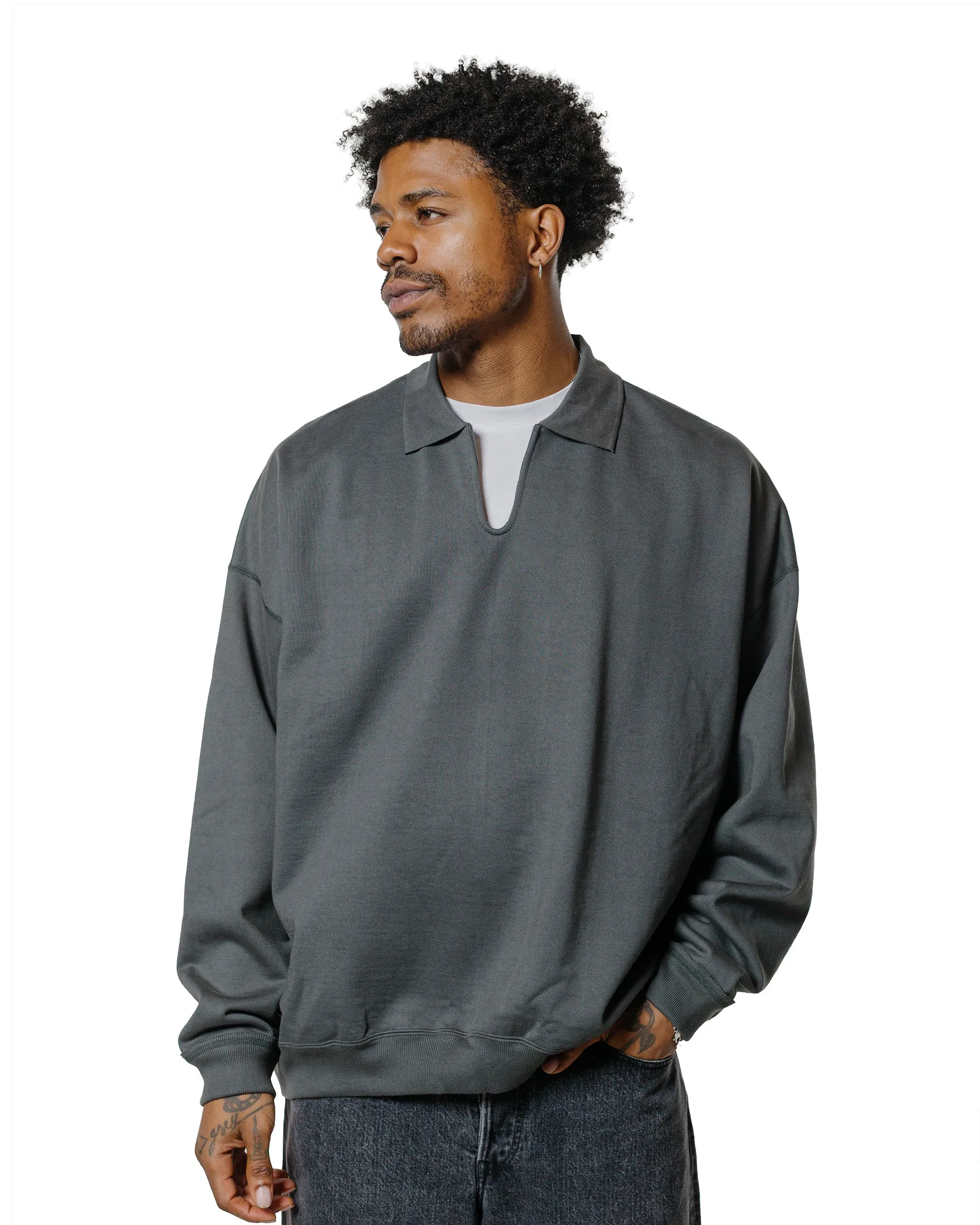 MARKAWARE Organic Cotton Heavy Fleece Skipper Huge Sweat Forest Grey sold by Lost & Found product image thumbnail 2