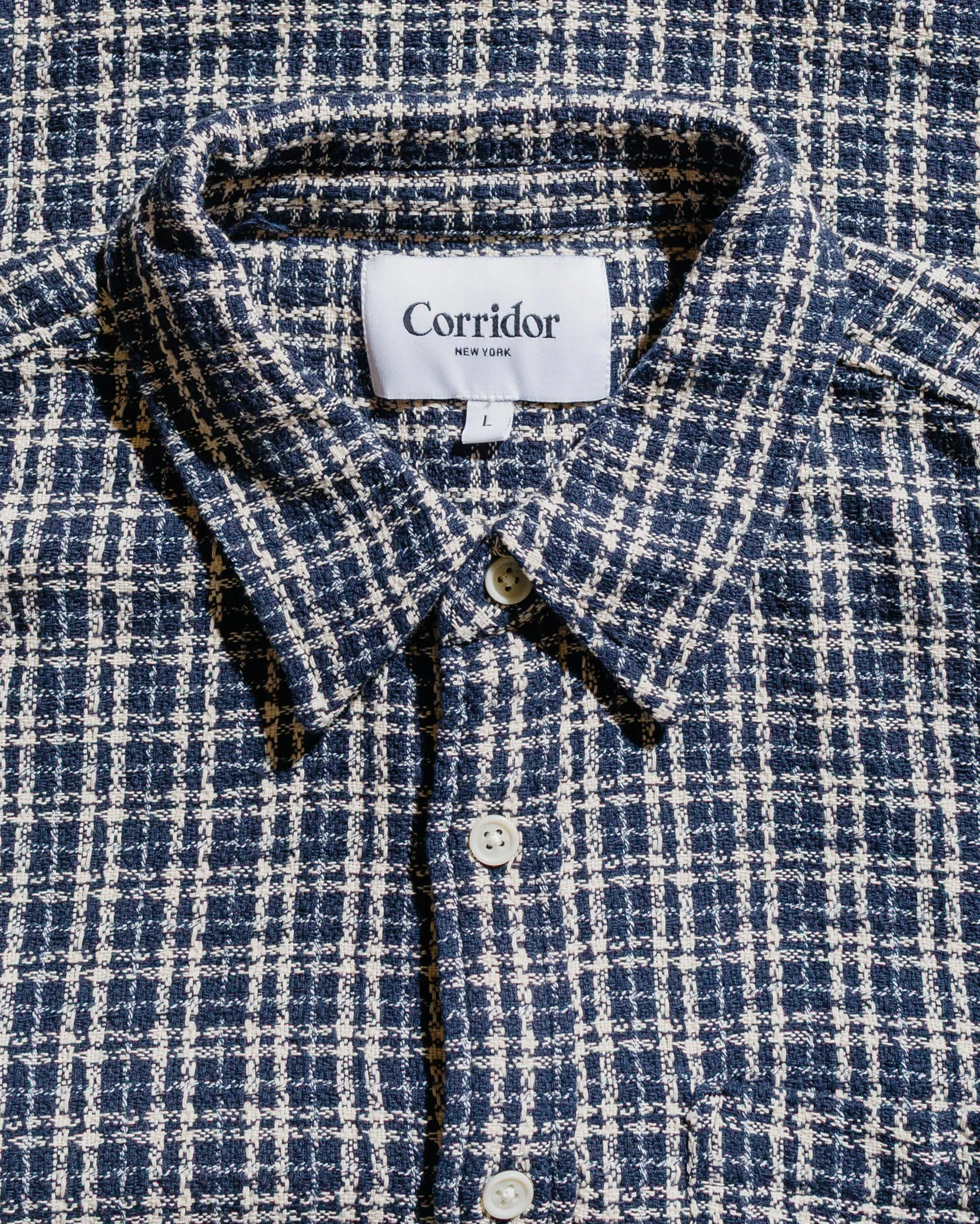 Corridor Reverse Tweed Snow Check Blue sold by Lost & Found product image thumbnail 4