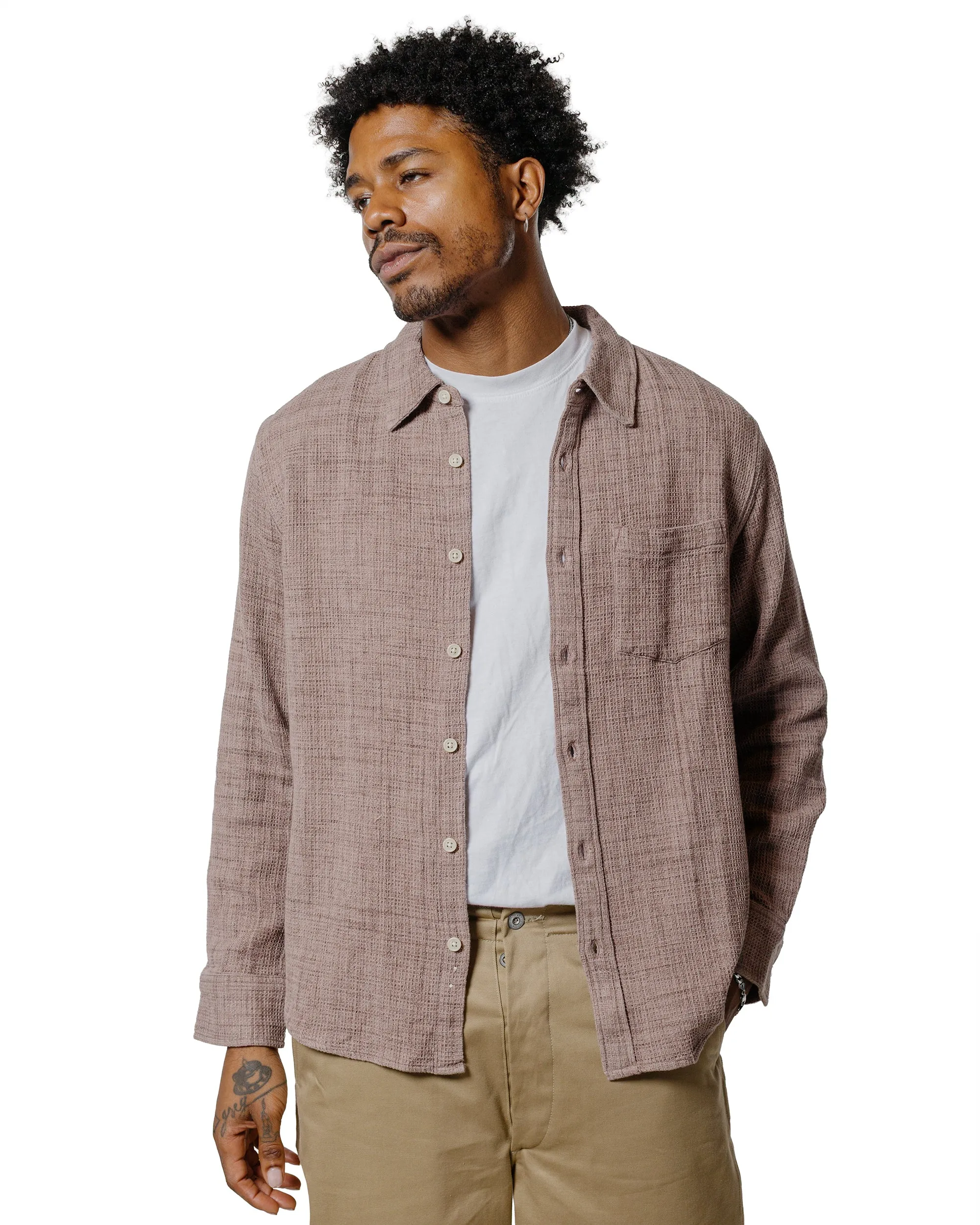 Corridor Pigment Dyed Waffle LS Dusk sold by Lost & Found product image thumbnail 2