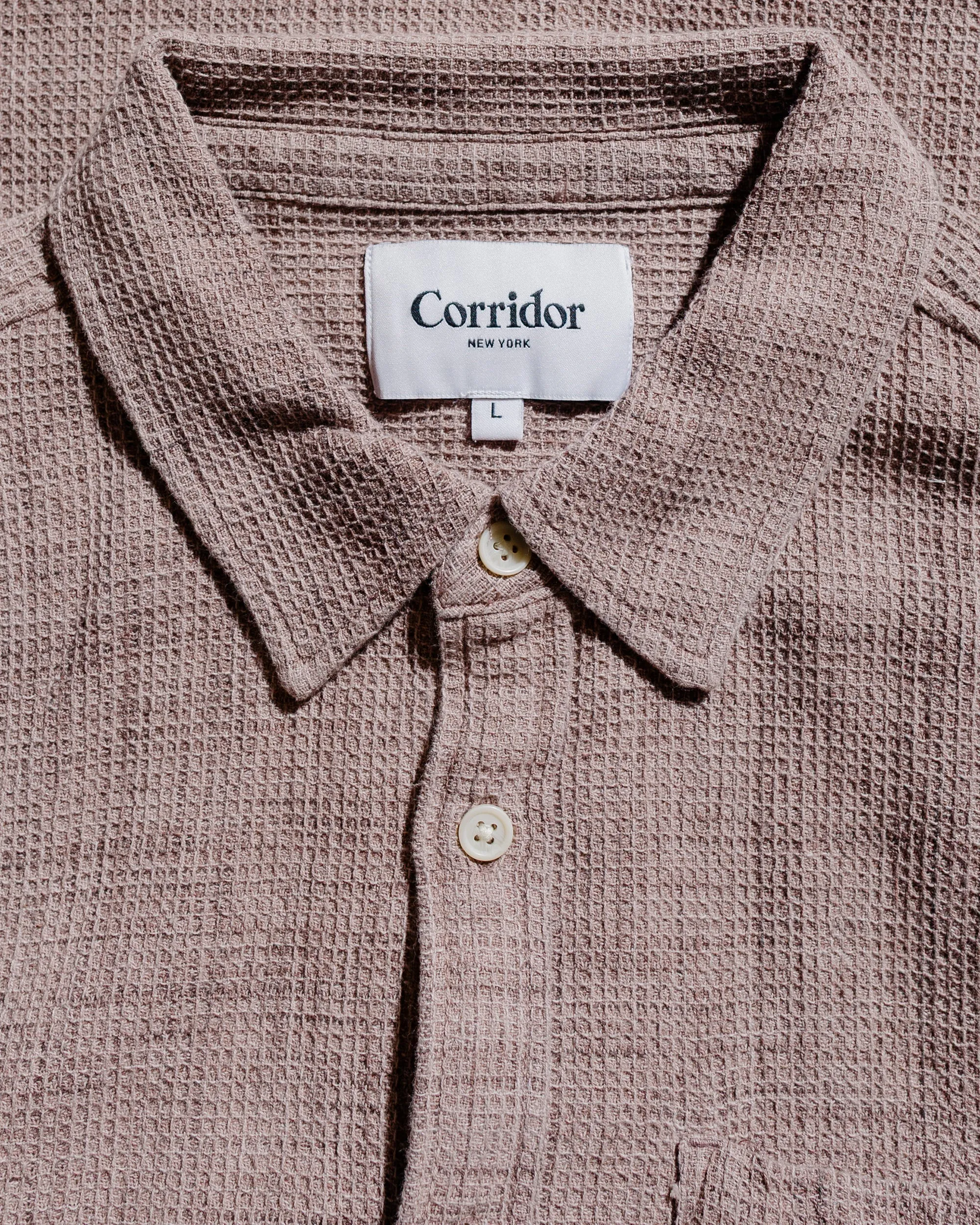 Corridor Pigment Dyed Waffle LS Dusk sold by Lost & Found product image thumbnail 5