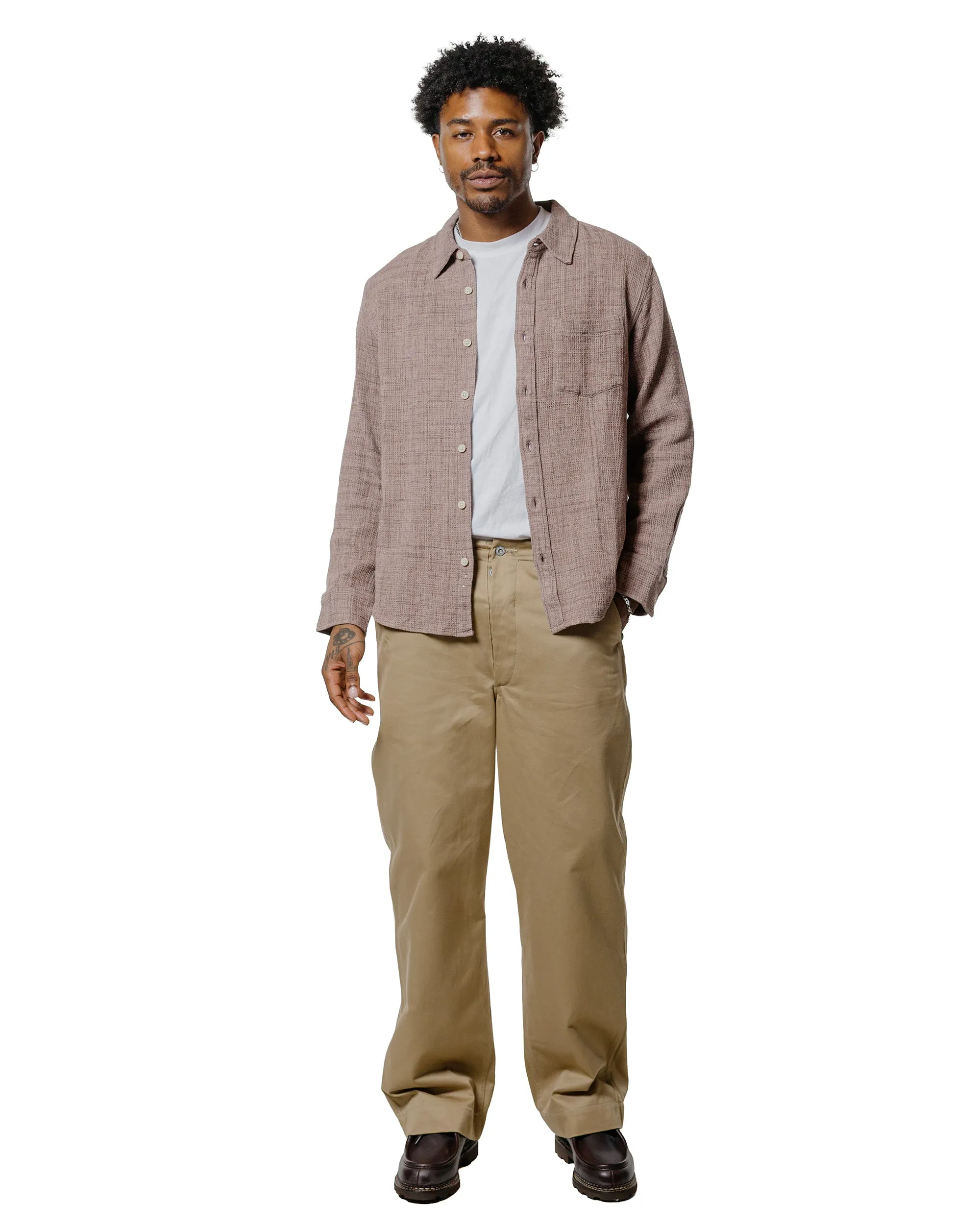 Corridor Pigment Dyed Waffle LS Dusk sold by Lost & Found product image thumbnail 4