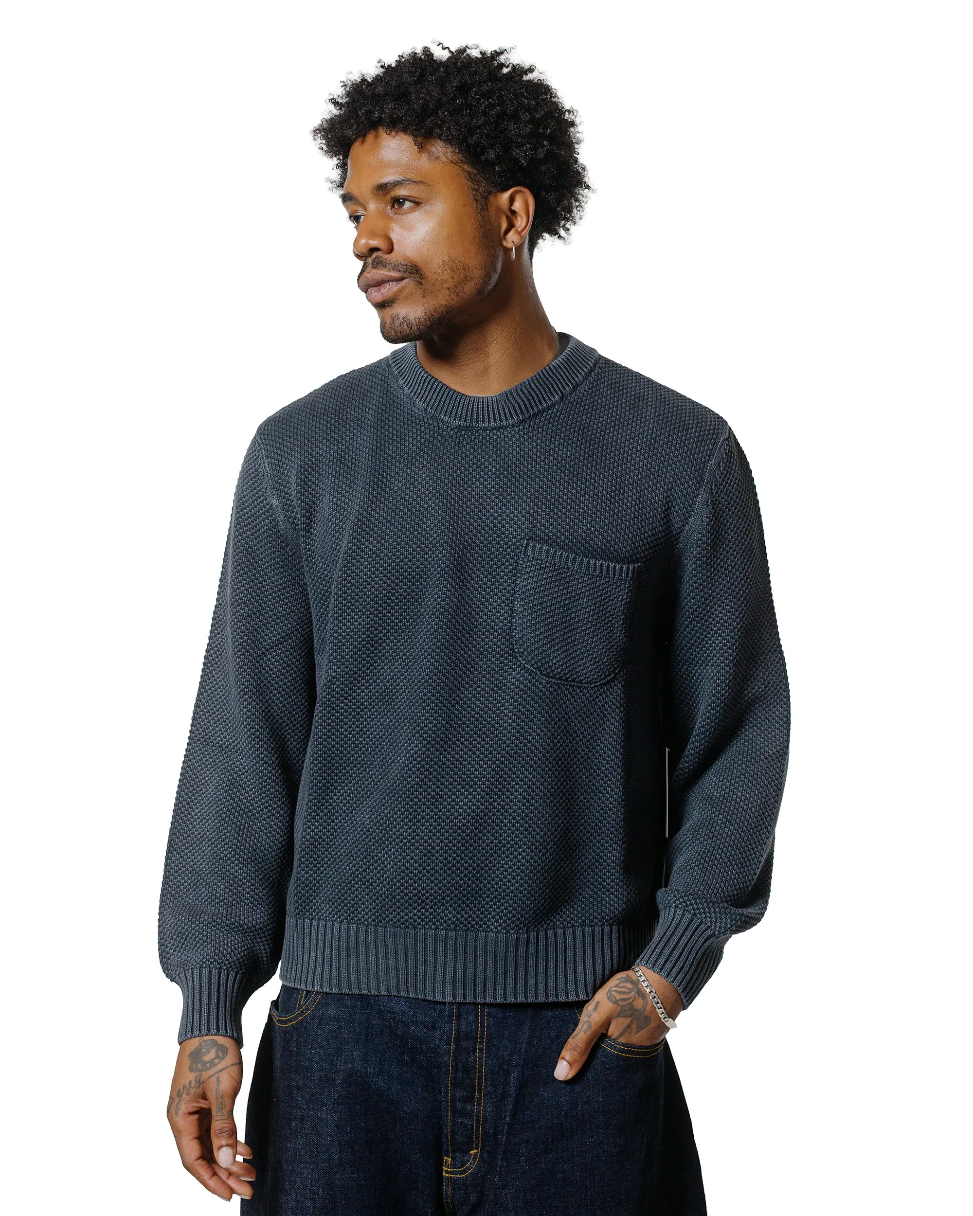 Corridor Pocket Crewneck Black sold by Lost & Found product image thumbnail 2