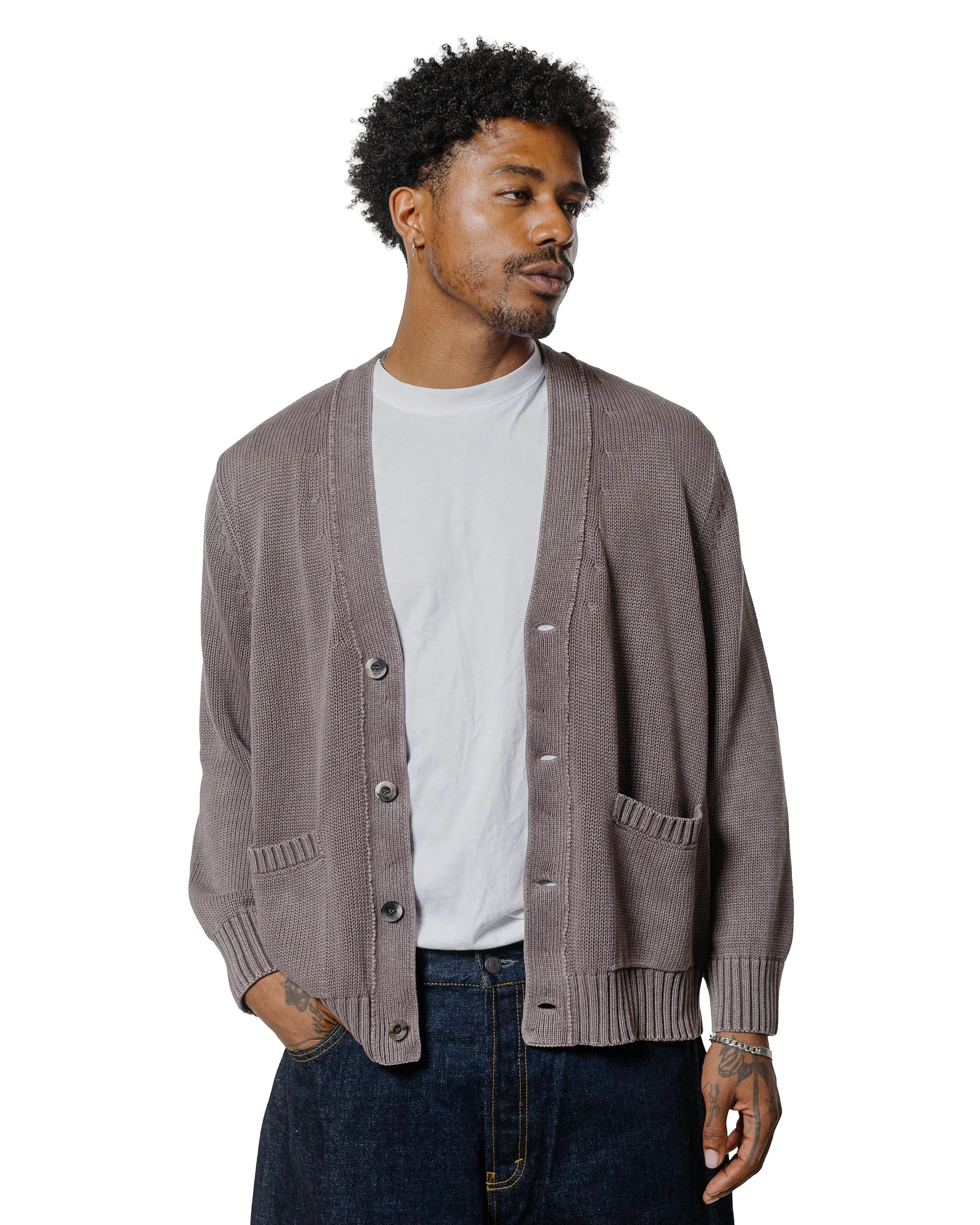 Corridor Acid Wash Cardigan Purple sold by Lost & Found product image thumbnail 2