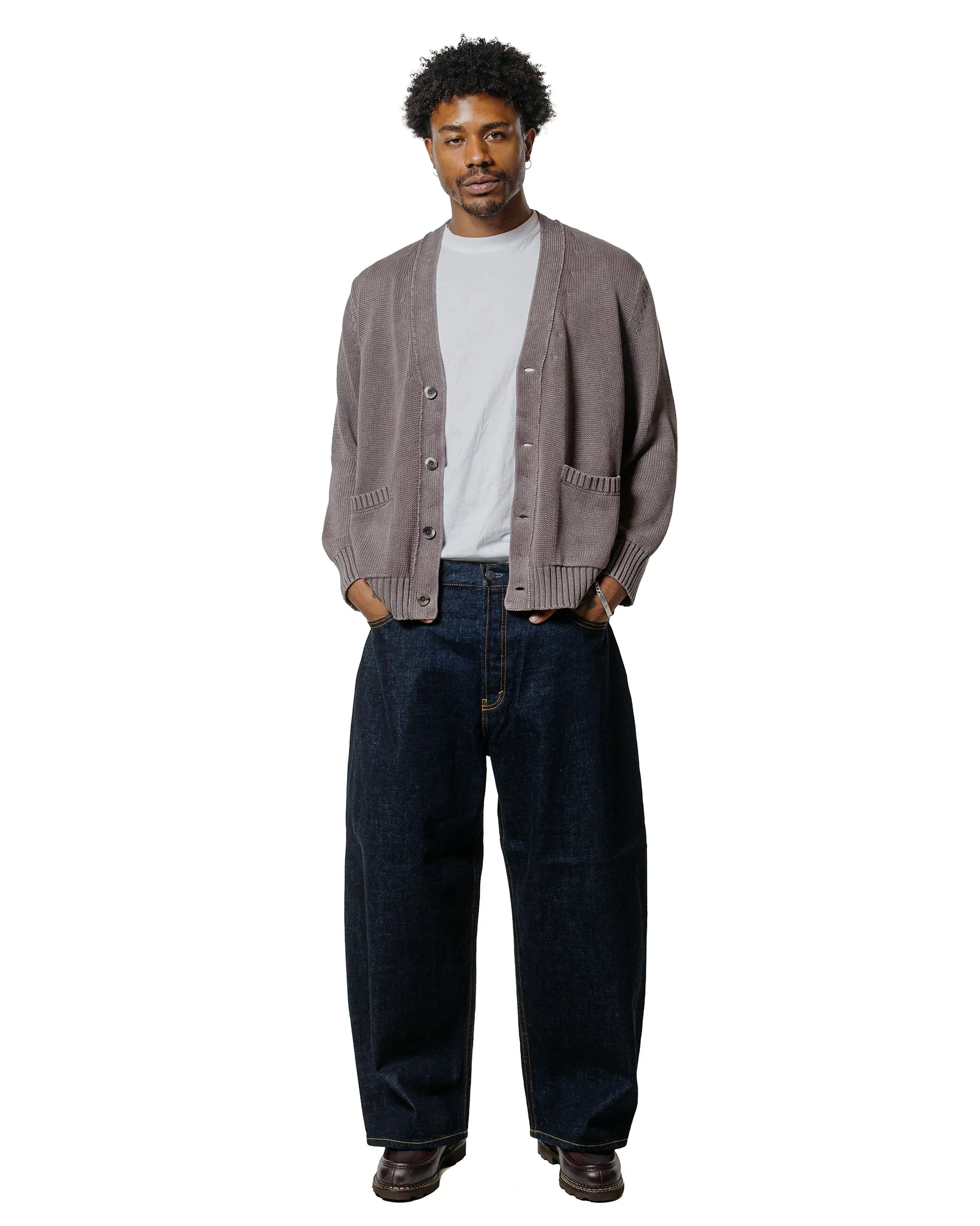 Corridor Acid Wash Cardigan Purple sold by Lost & Found product image thumbnail 4