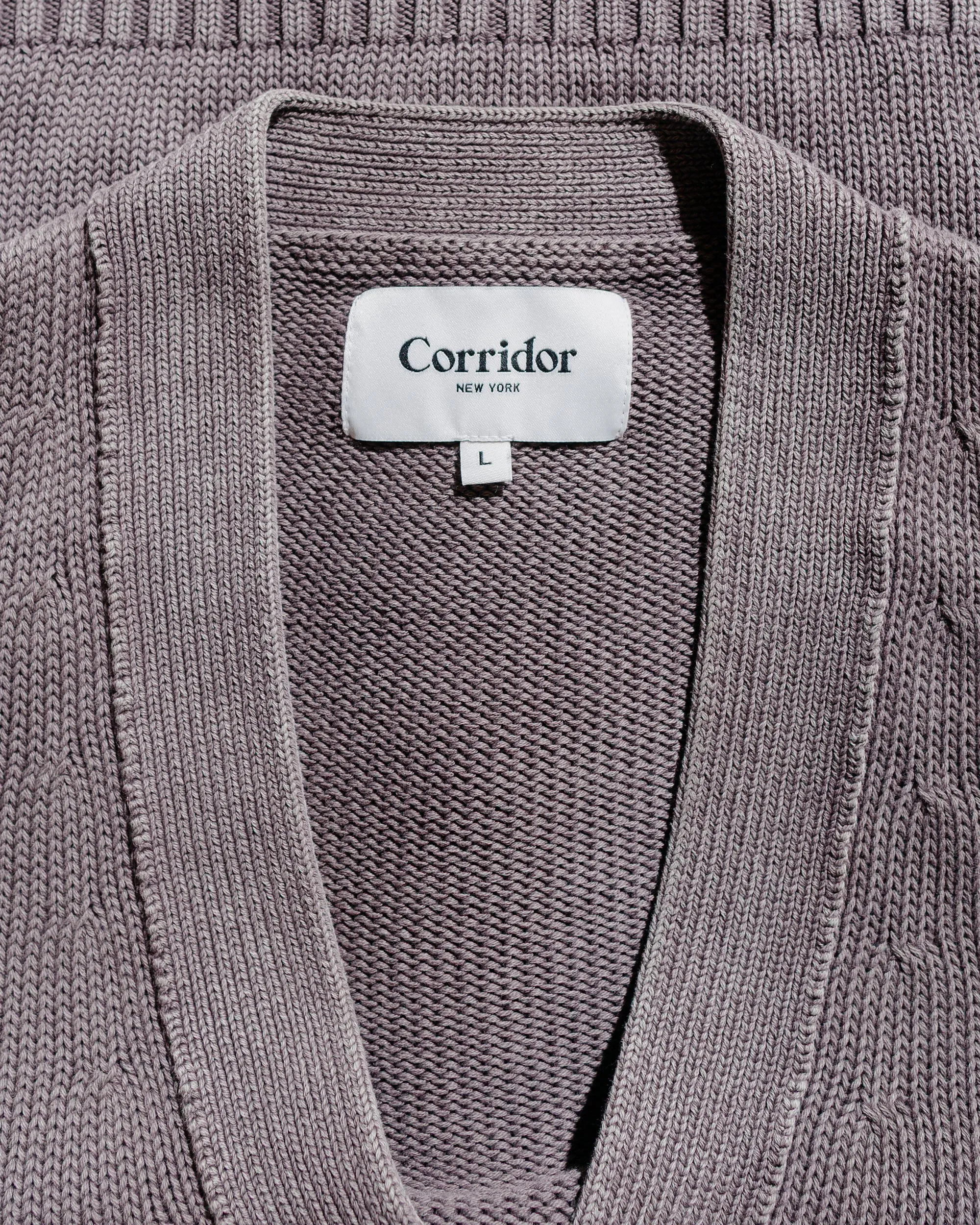 Corridor Acid Wash Cardigan Purple sold by Lost & Found product image thumbnail 5