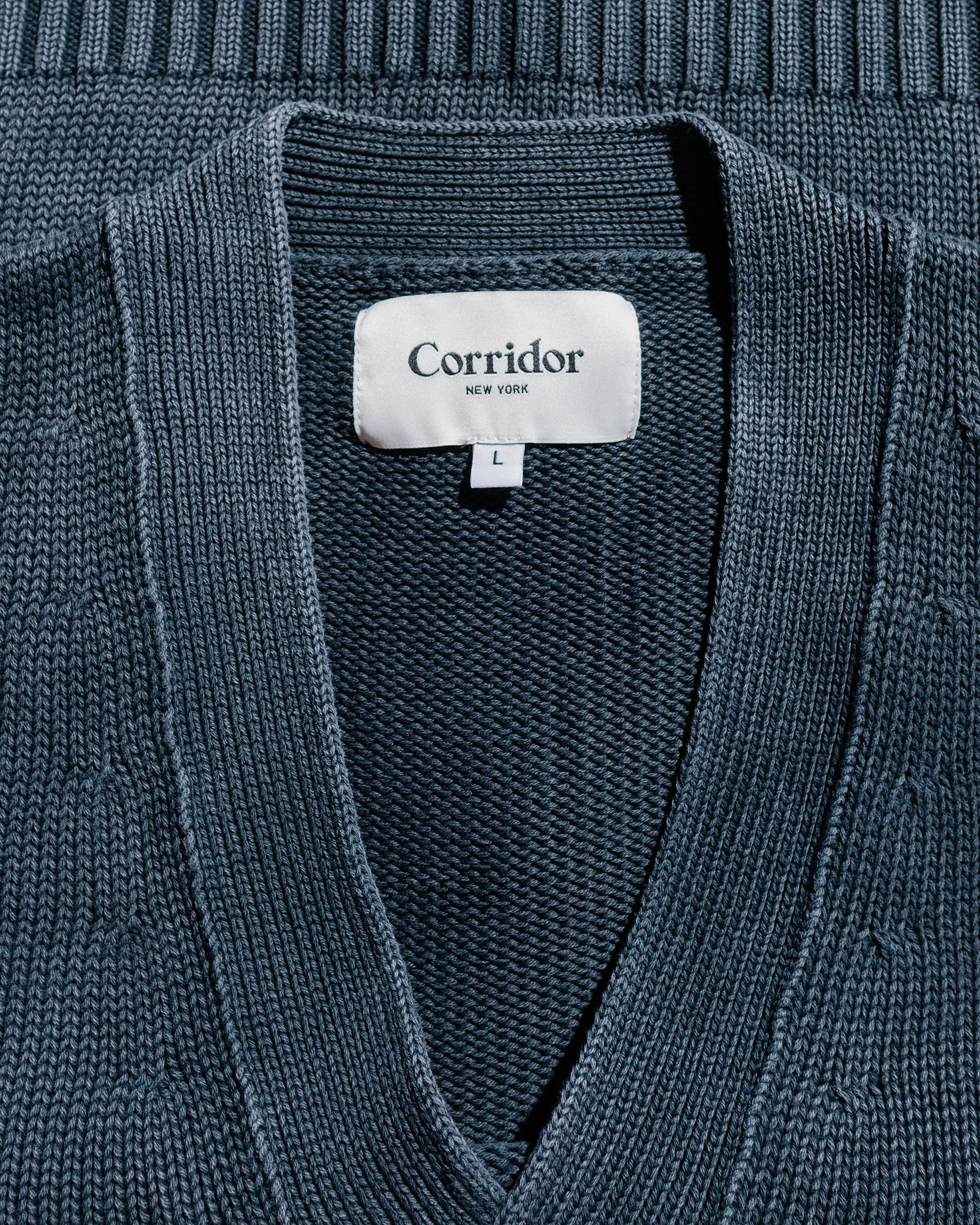 Corridor Acid Wash Cardigan Black sold by Lost & Found product image thumbnail 4