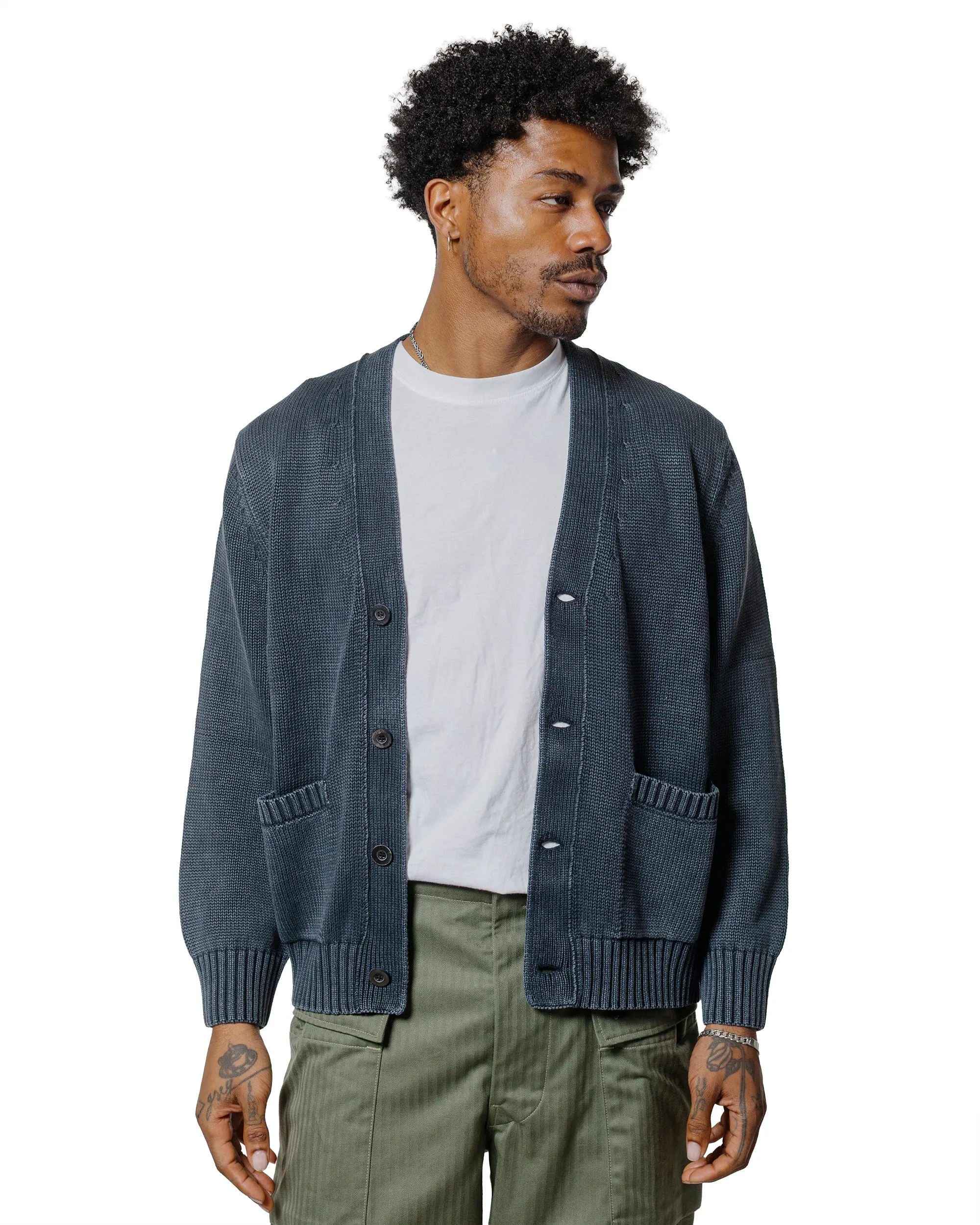 Corridor Acid Wash Cardigan Black sold by Lost & Found product image thumbnail 2