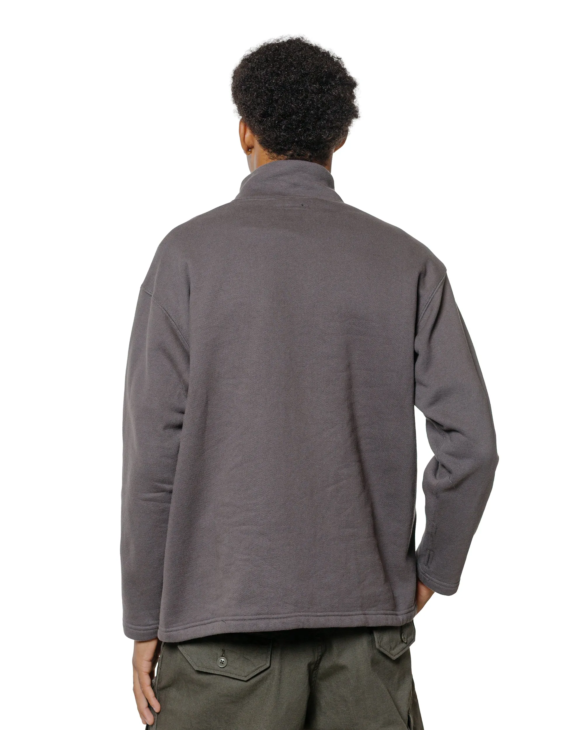 Engineered Garments Zip Mock Neck Graphite 12oz Cotton Fleece sold by Lost & Found product image thumbnail 3