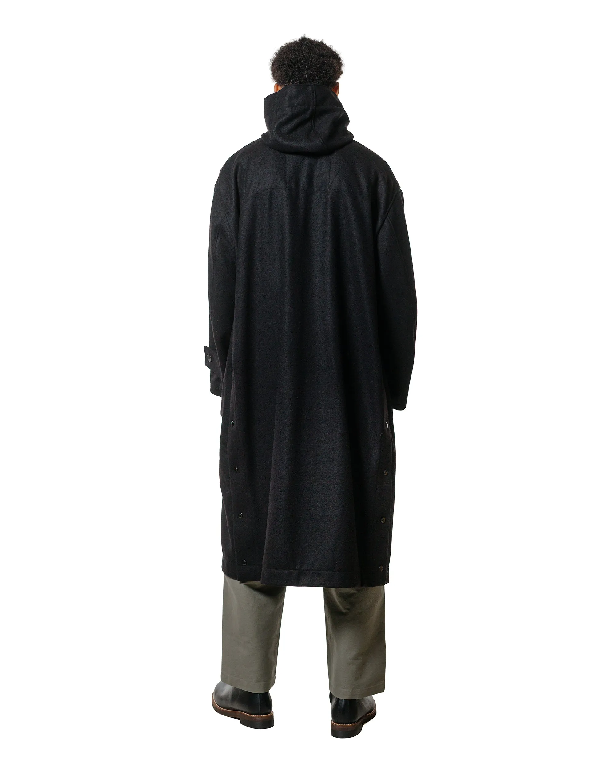 Engineered Garments Duffle Coat Black 24oz Wool Melton sold by Lost & Found product image thumbnail 4