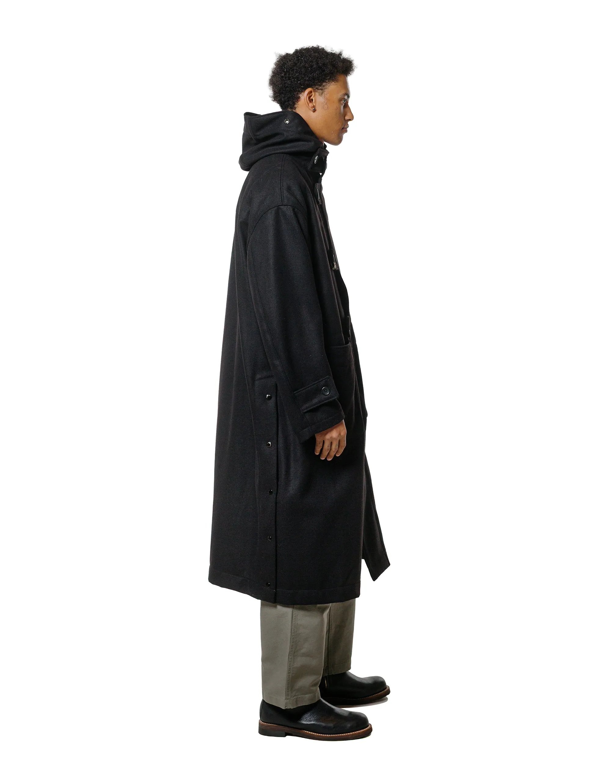 Engineered Garments Duffle Coat Black 24oz Wool Melton sold by Lost & Found product image thumbnail 3