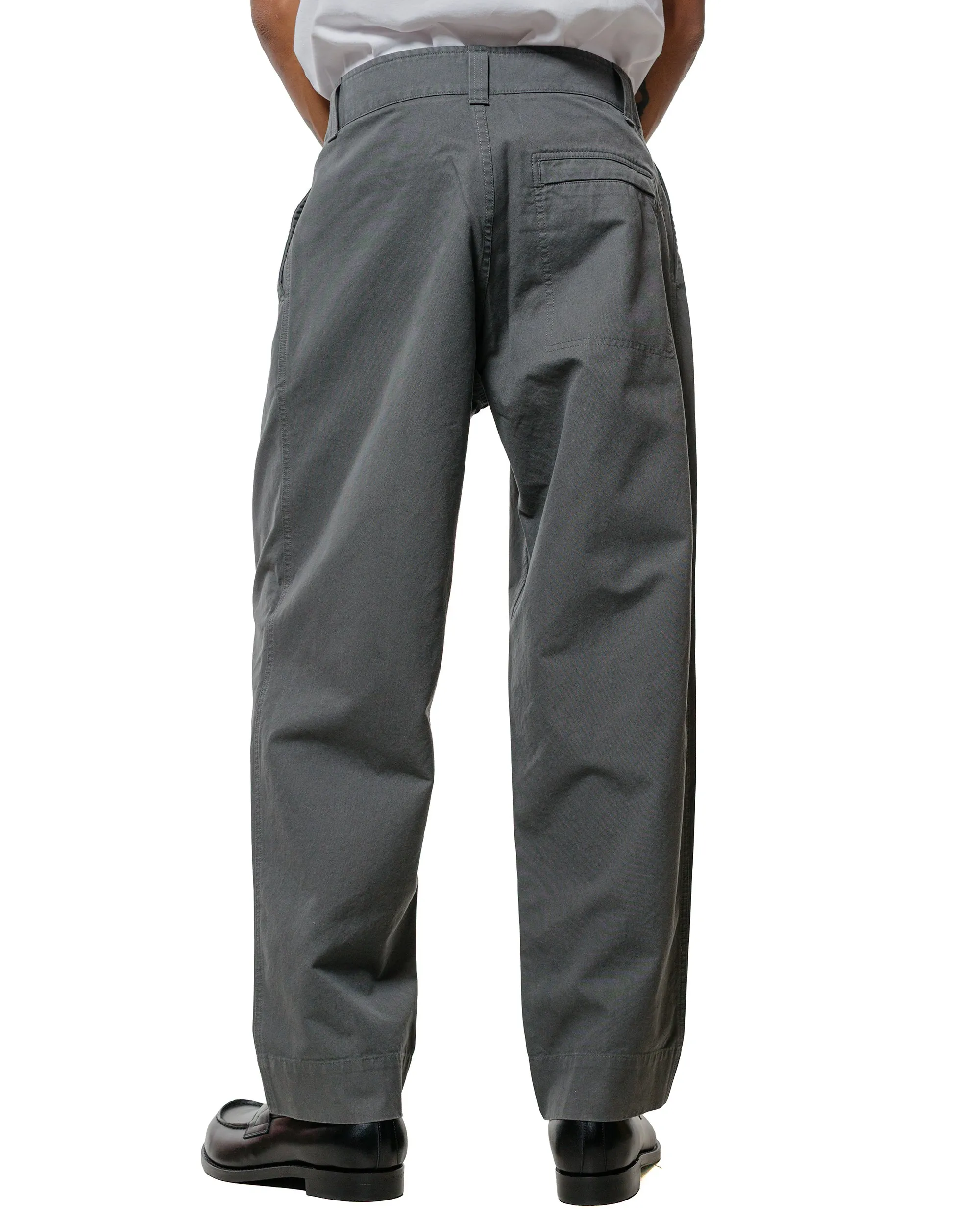 MHL Stitch Pleat Trouser Compact Cotton Canvas Charcoal sold by Lost & Found product image thumbnail 3