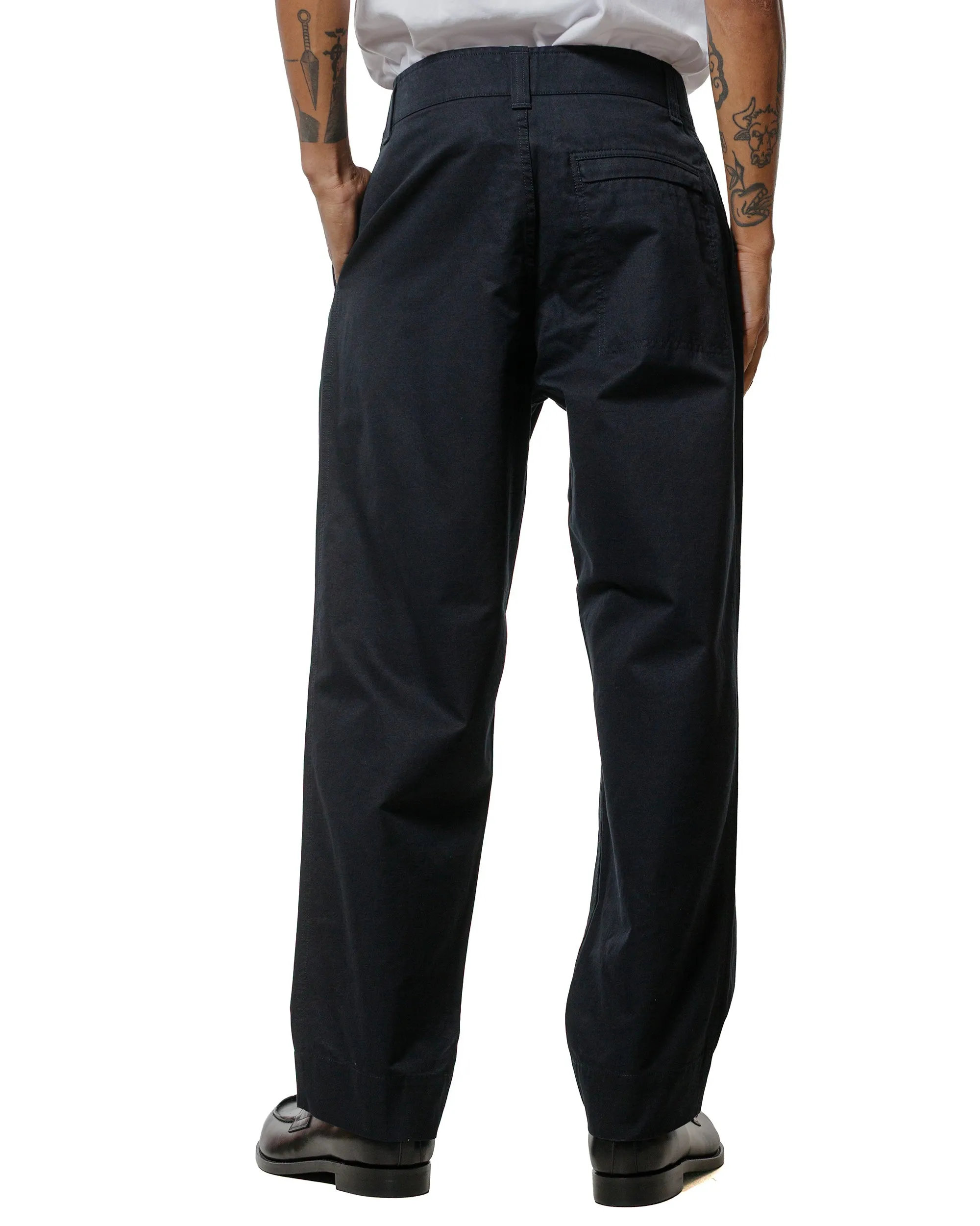 MHL Stitch Pleat Trouser Compact Cotton Canvas Black sold by Lost & Found product image thumbnail 3