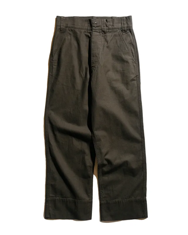 MHL Wide Waistband Trouser Dry Cotton Gabardine Cedar sold by Lost & Found