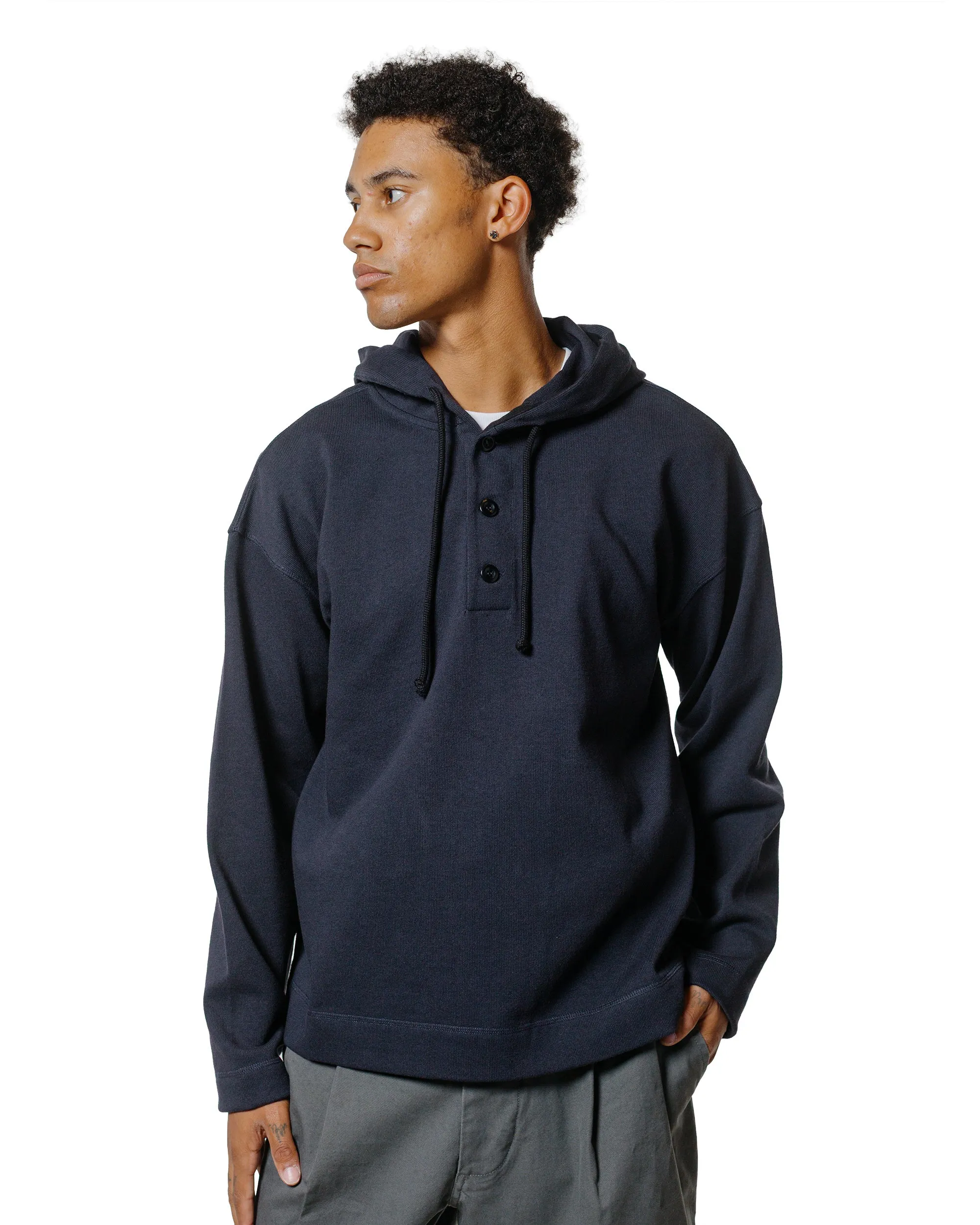 MHL Button Hoodie Open End Jersey Ink sold by Lost & Found product image thumbnail 2