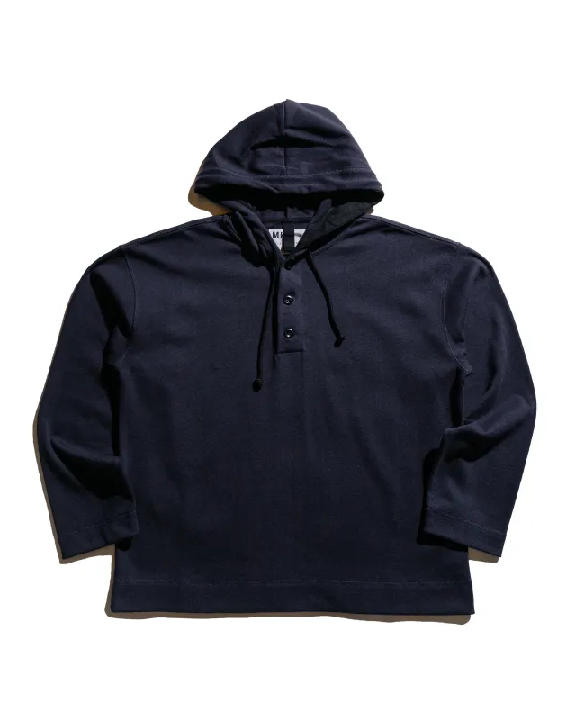 MHL Button Hoodie Open End Jersey Ink sold by Lost & Found
