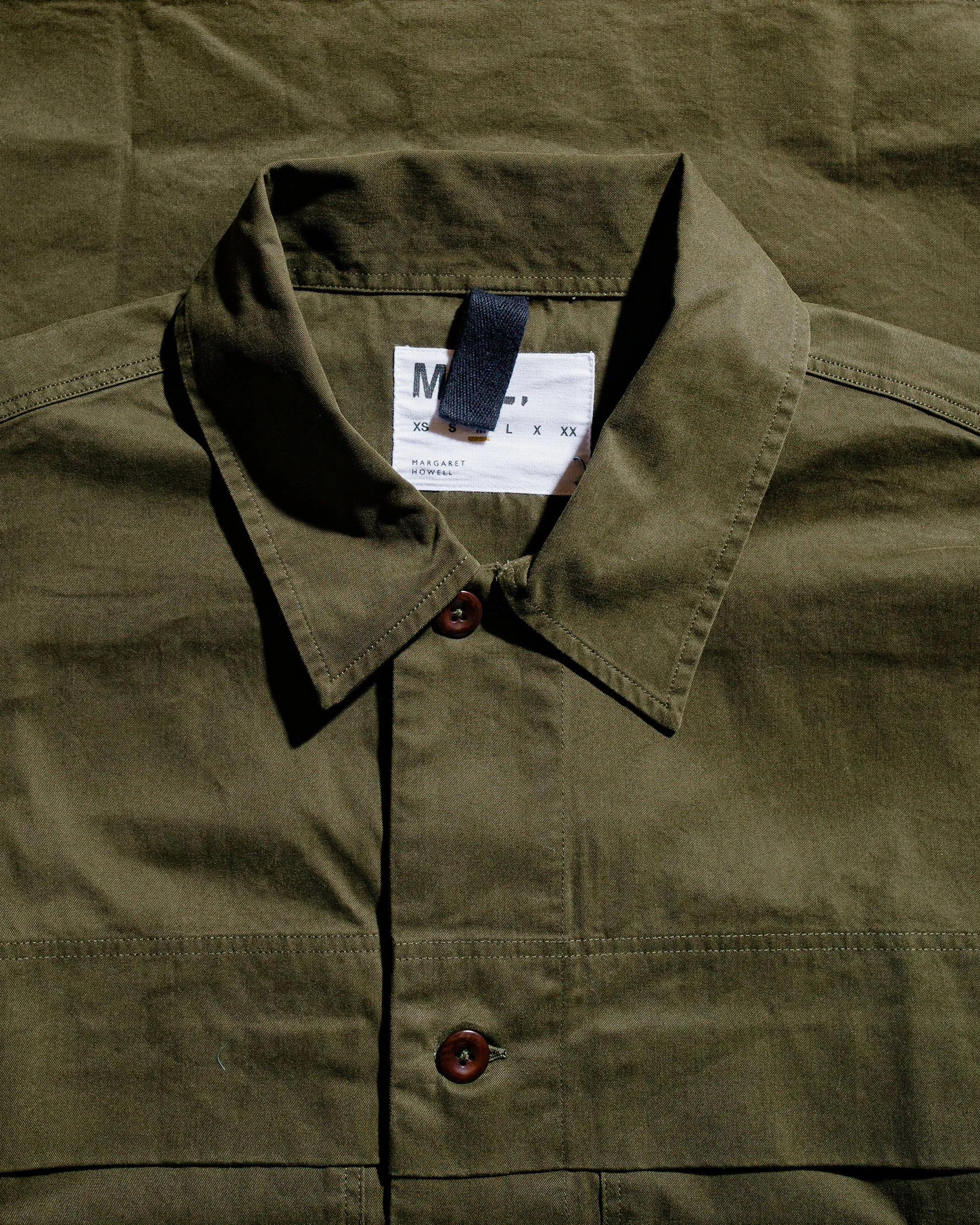 MHL Storm Flap Shirt Brushed Cotton Twill Seaweed sold by Lost & Found product image thumbnail 5