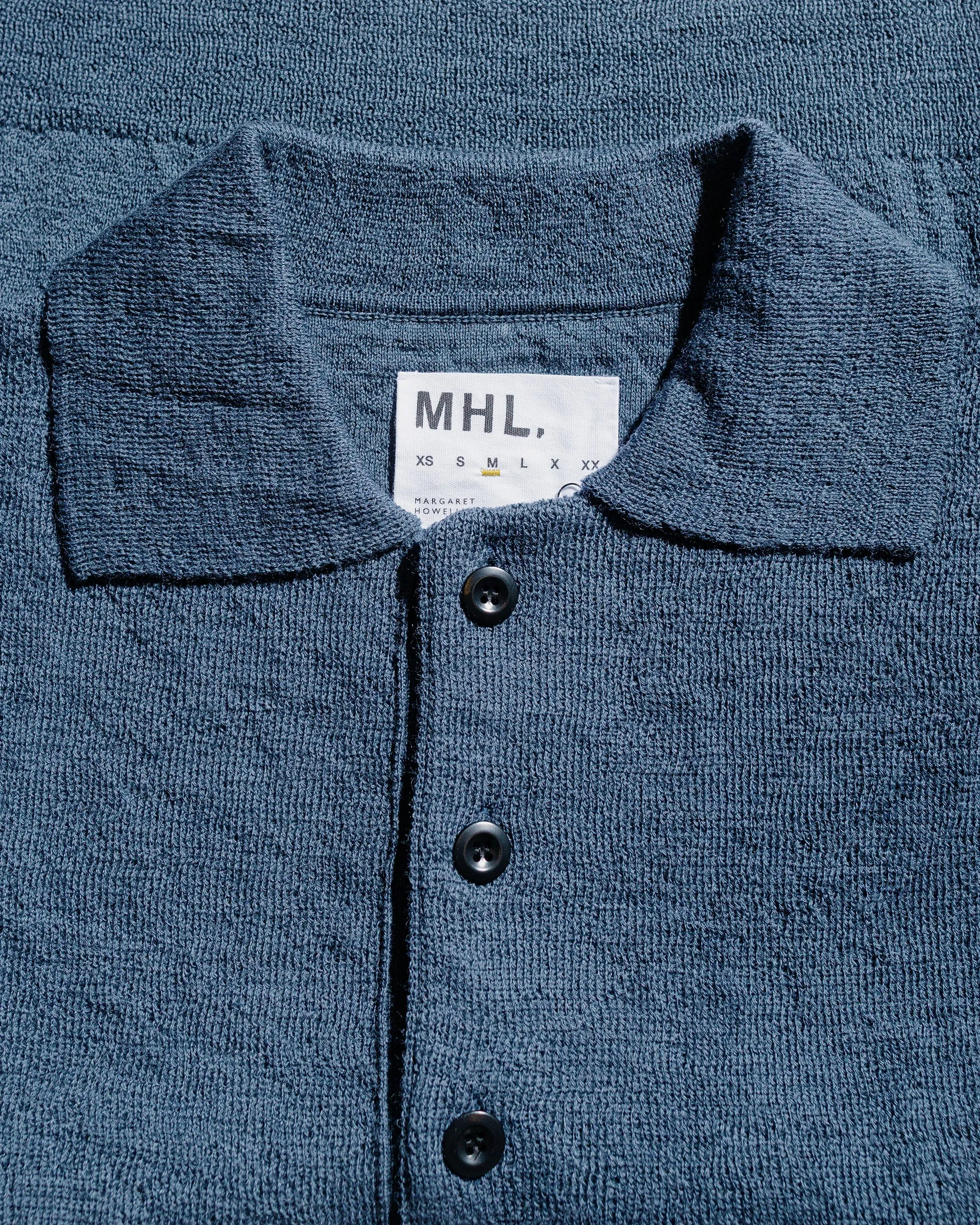 MHL Oversized Knitted Polo Dry Wool Uniform Blue sold by Lost & Found product image thumbnail 5
