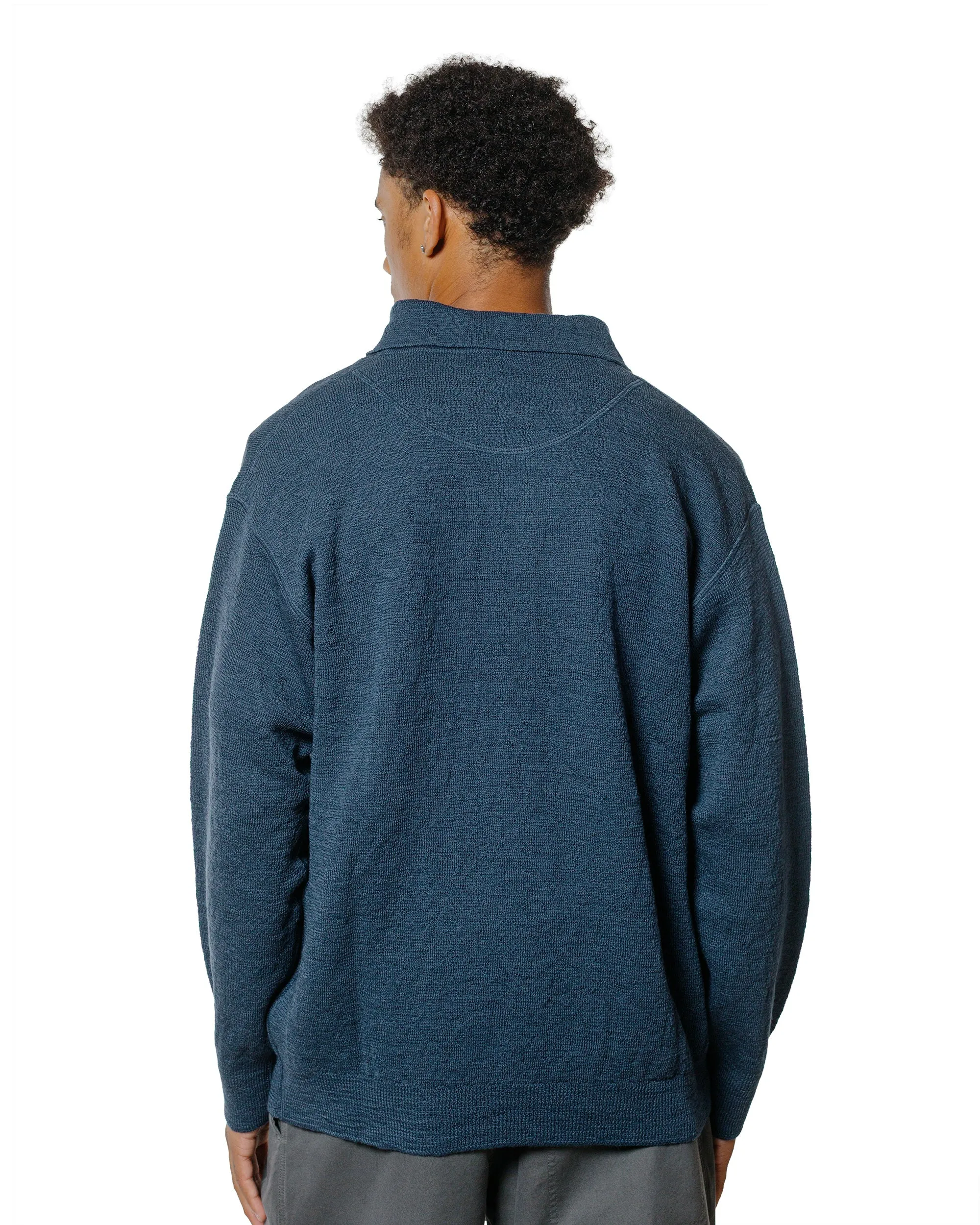 MHL Oversized Knitted Polo Dry Wool Uniform Blue sold by Lost & Found product image thumbnail 3