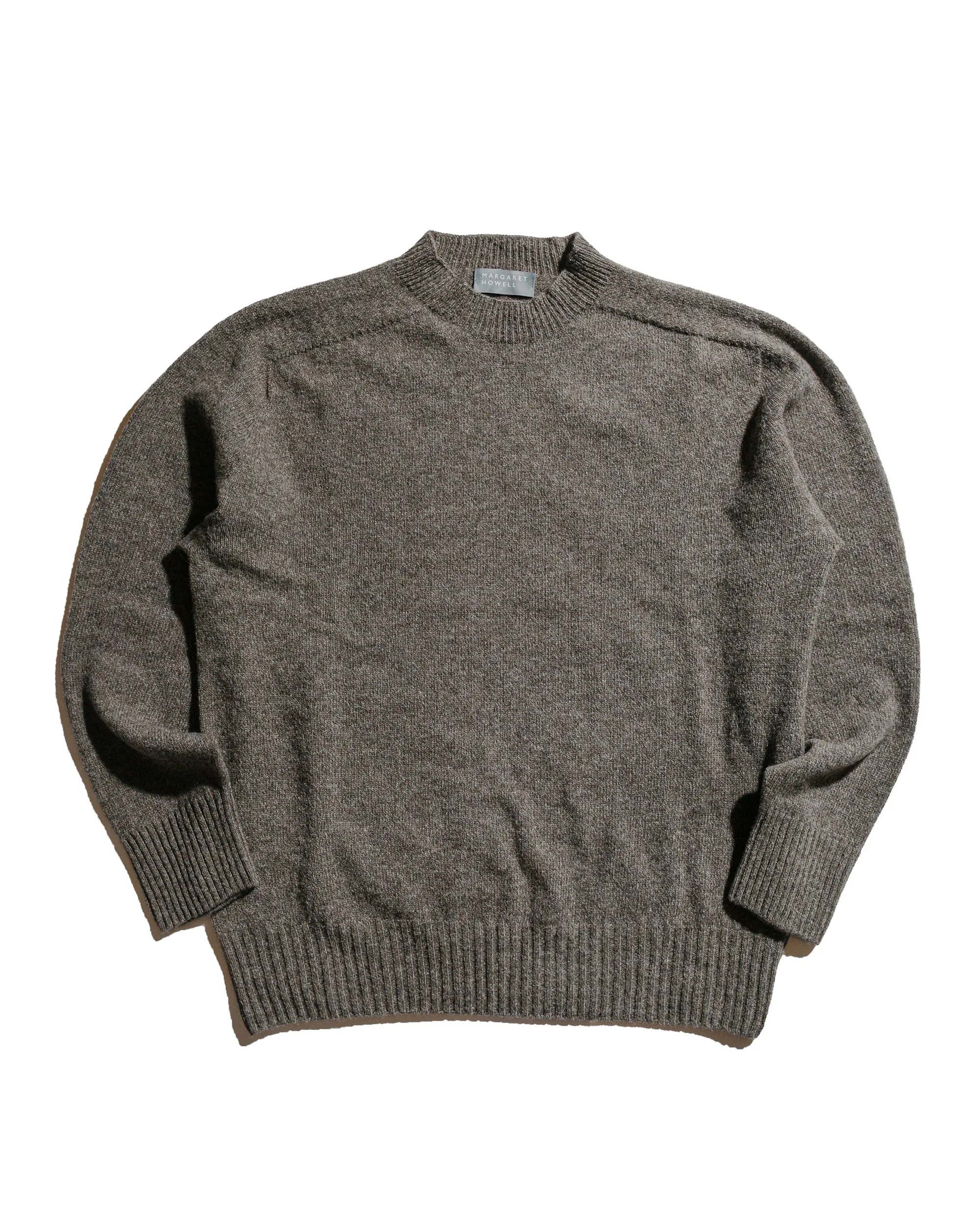 Margaret Howell Seamless Crew Neck Yak Wool Cashmere Blend Natural Twist sold by Lost & Found