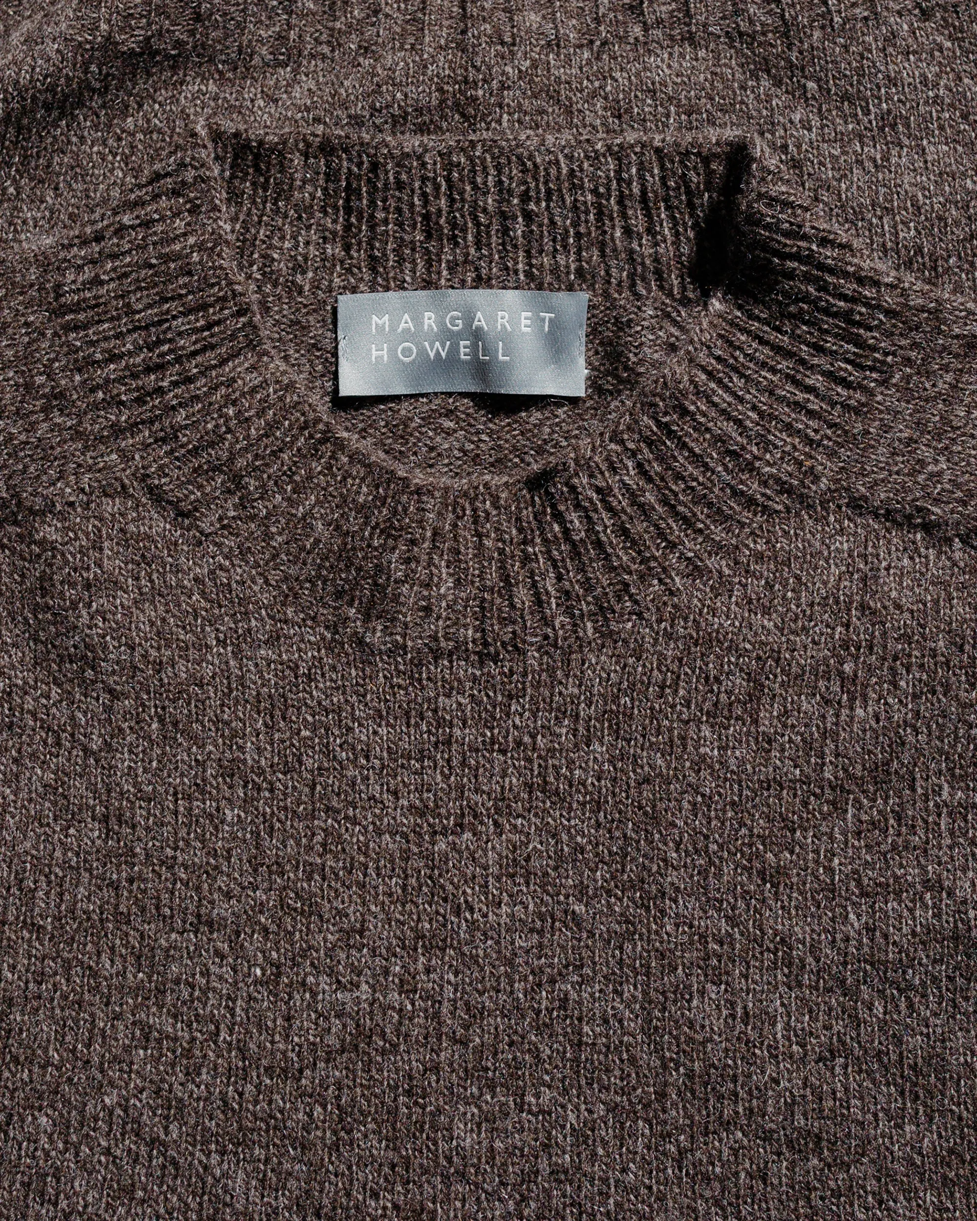 Margaret Howell Seamless Crew Neck Yak Wool Cashmere Blend Coffee Twist sold by Lost & Found product image thumbnail 4
