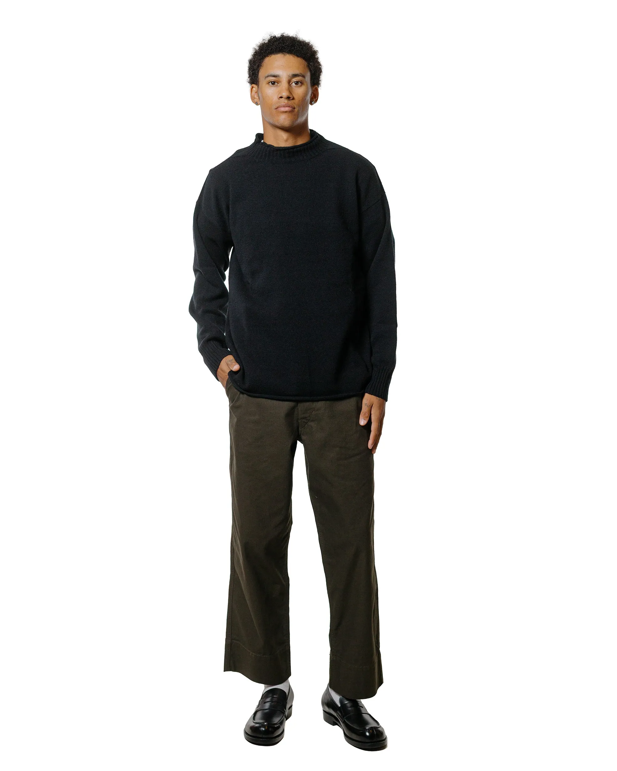 Margaret Howell Classic Guernsey Irregular Spun Wool Black sold by Lost & Found product image thumbnail 4