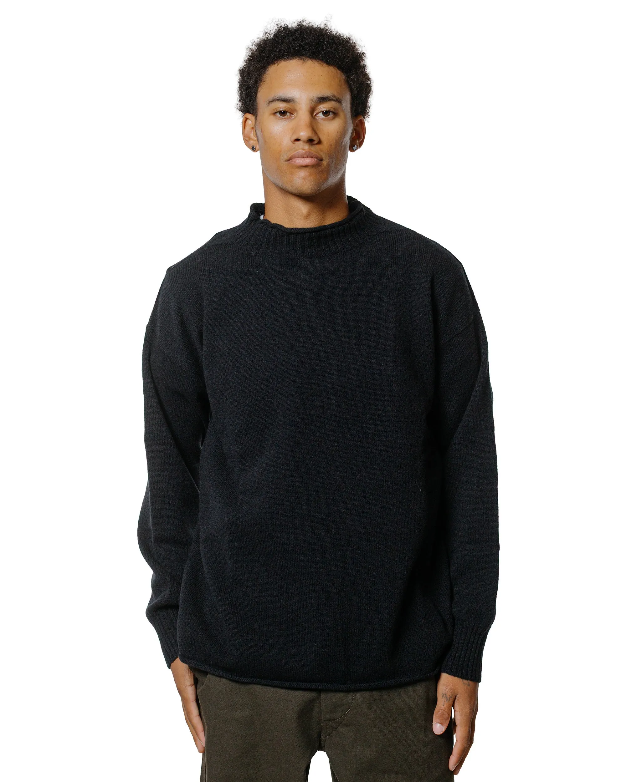 Margaret Howell Classic Guernsey Irregular Spun Wool Black sold by Lost & Found product image thumbnail 2