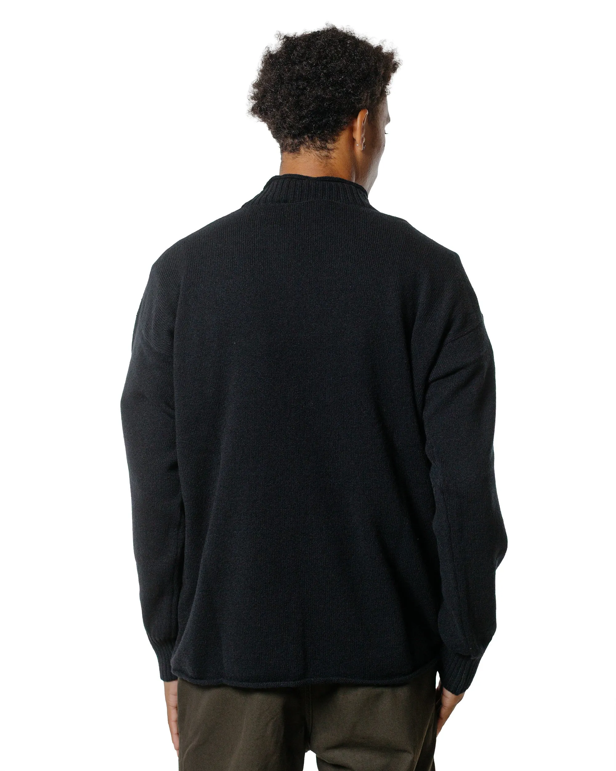 Margaret Howell Classic Guernsey Irregular Spun Wool Black sold by Lost & Found product image thumbnail 3