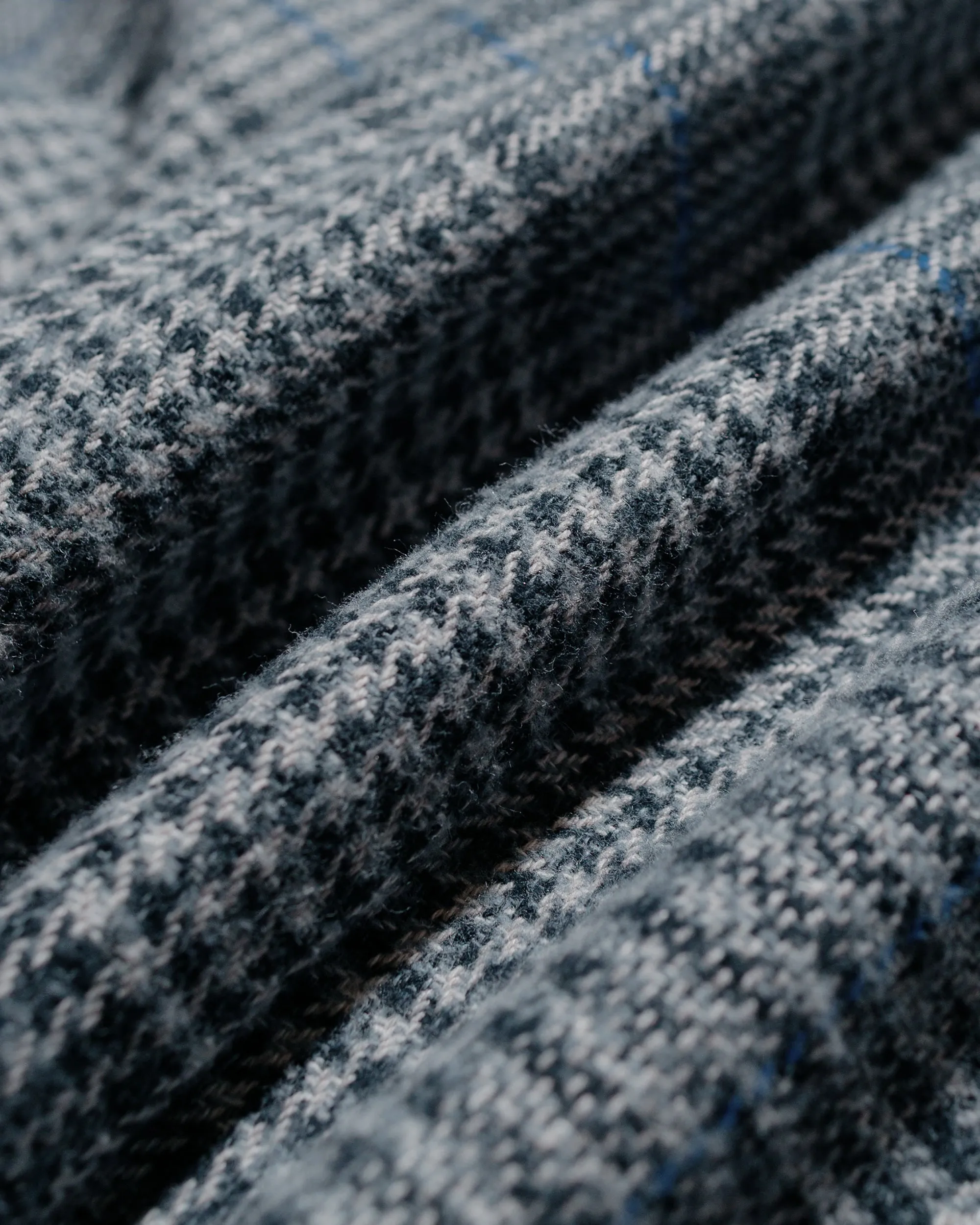 Gitman Vintage Bros. Grey Cotton Tweed Check Shirt sold by Lost & Found product image thumbnail 5