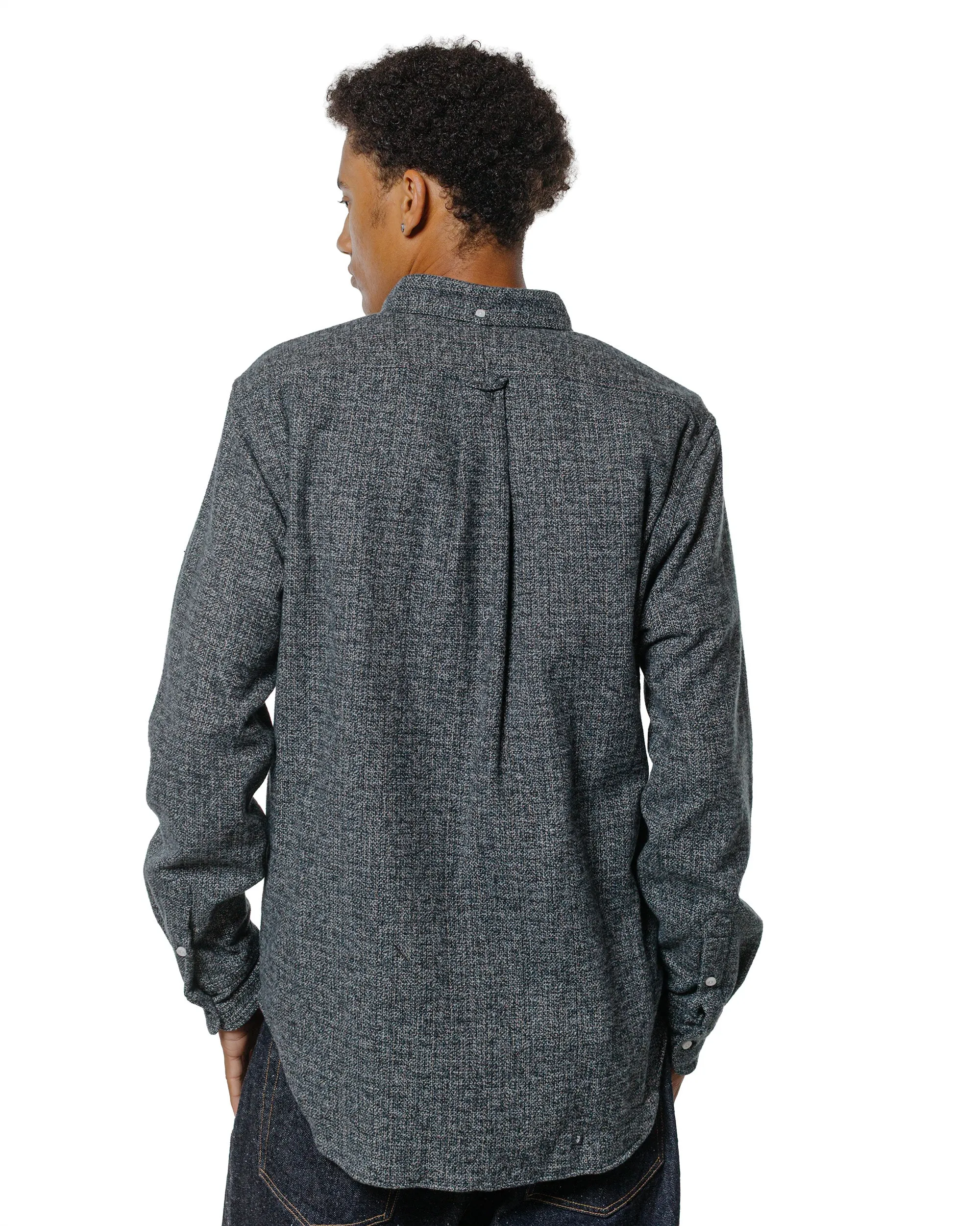 Gitman Vintage Bros. Grey Cotton Tweed Shirt sold by Lost & Found product image thumbnail 3