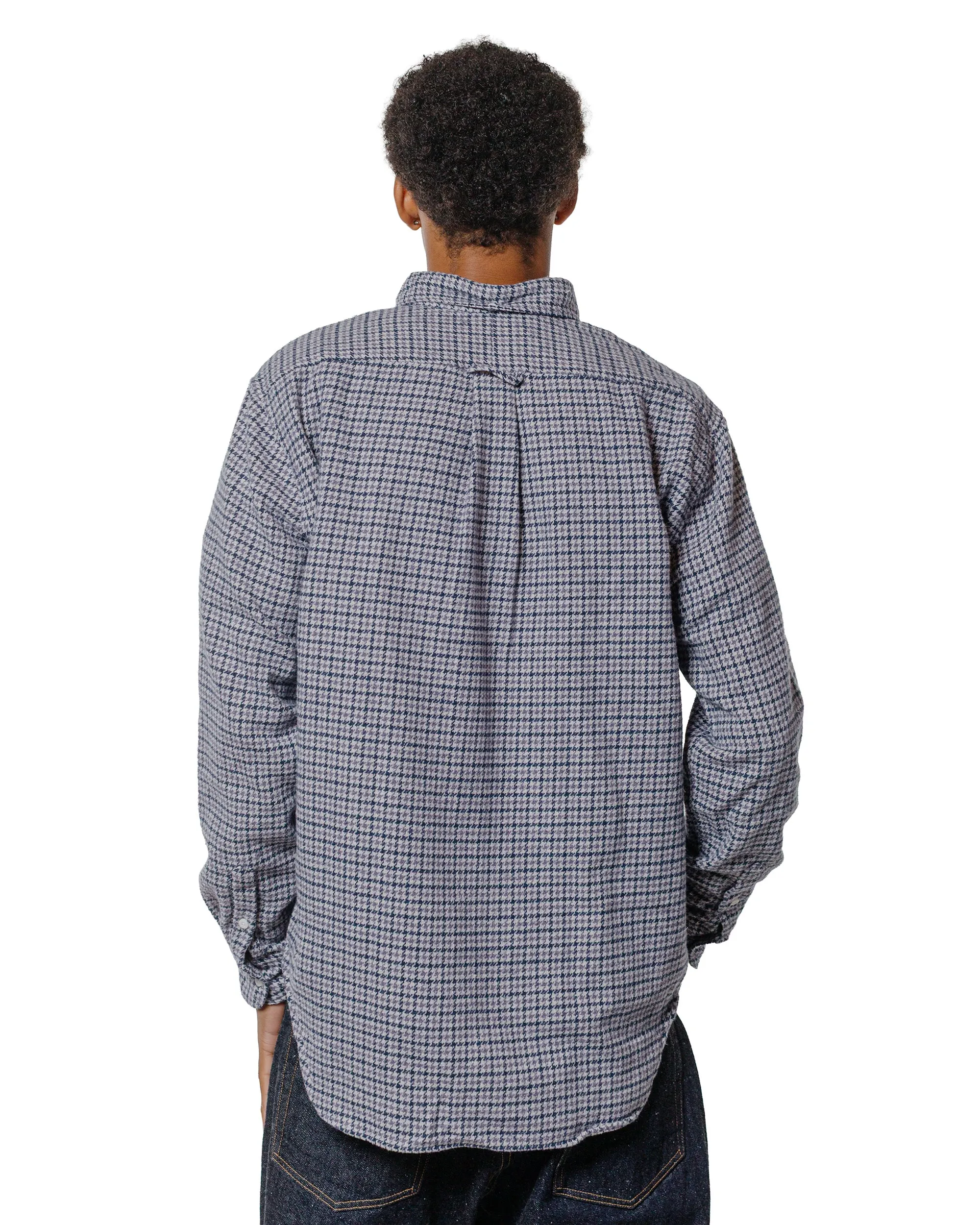 Gitman Vintage Bros. Grey Houndstooth Check Shirt sold by Lost & Found product image thumbnail 3