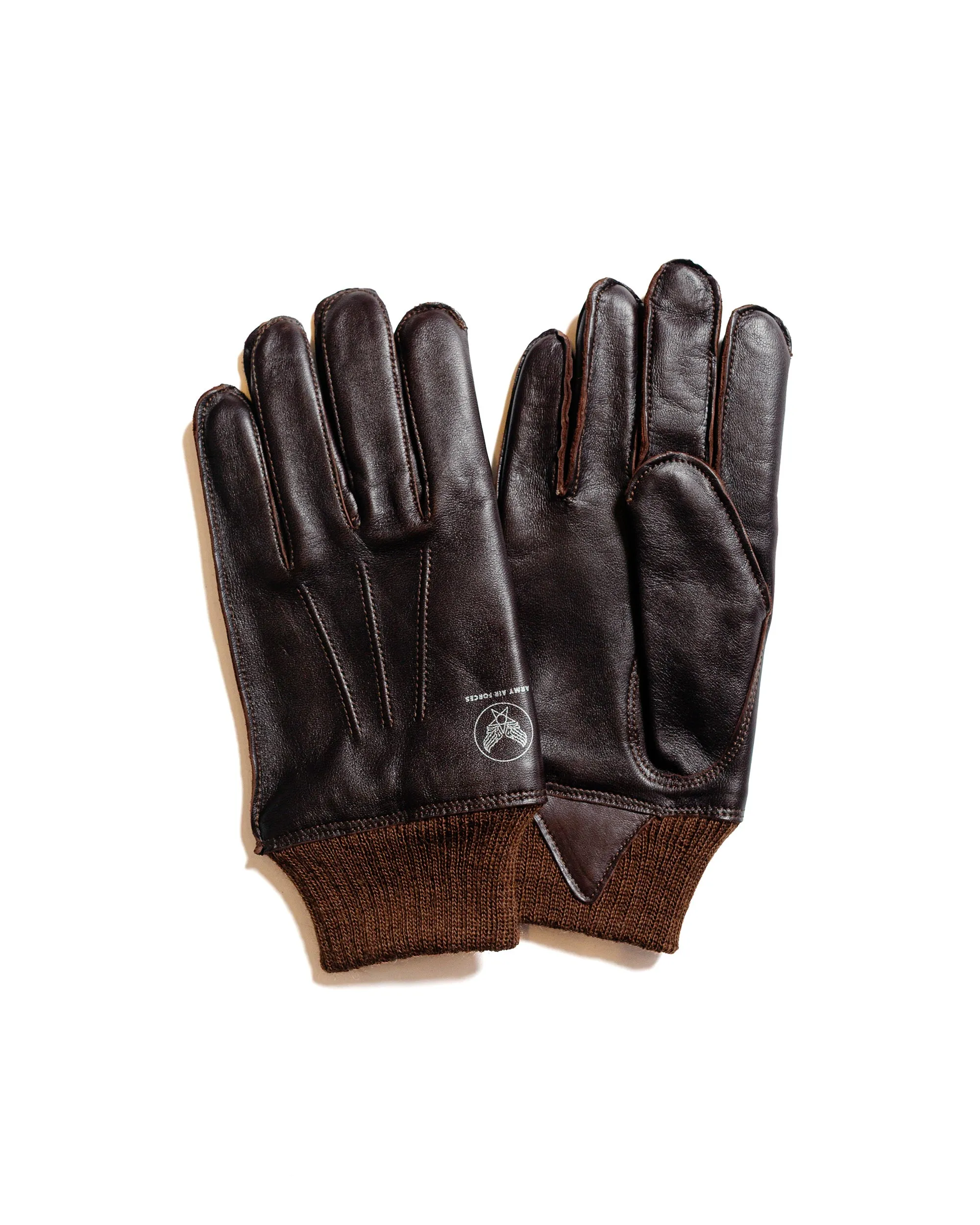 The Real McCoy's MA24101 A-10 Gloves, Flying Winter Seal Brown sold by Lost & Found