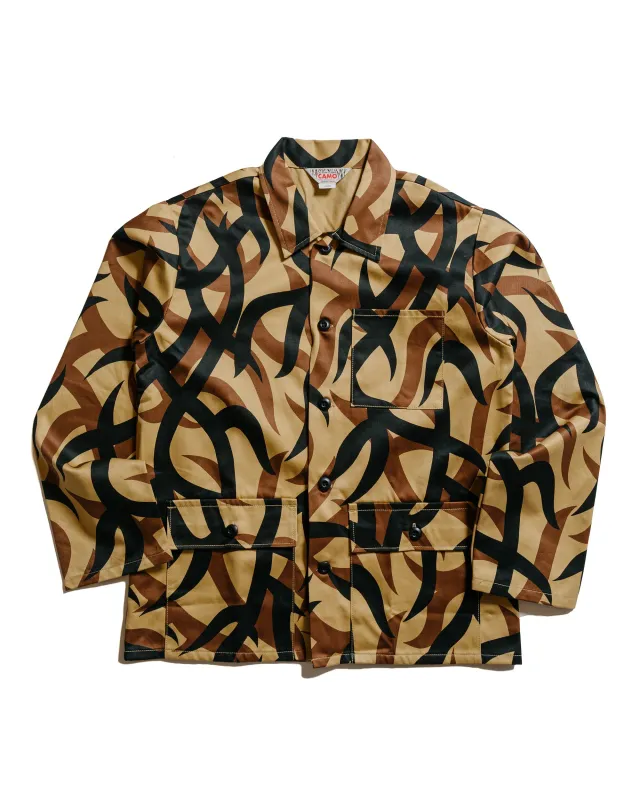 The Real McCoy's MJ25013 Tribal Camouflage Combat Jacket Beige sold by Lost & Found