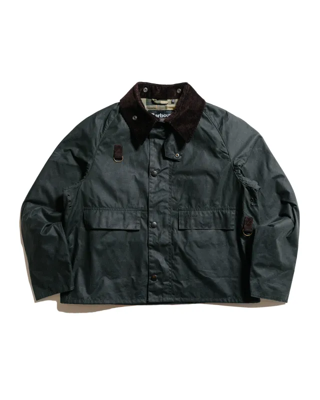 Barbour Spey Wax Jacket Sage sold by Lost & Found