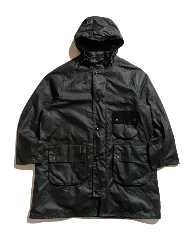 Barbour Solway Trench Waxed Coat Archive Olive sold by Lost & Found