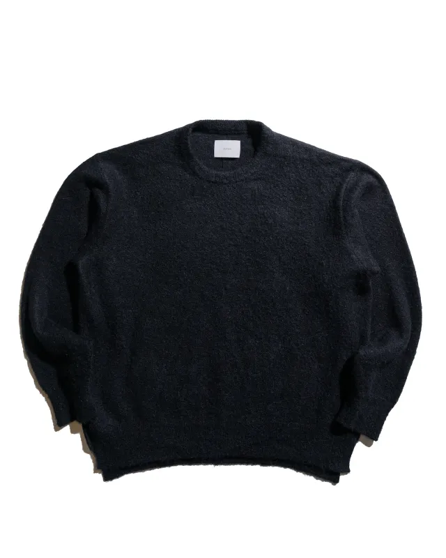 ssstein Wool/Alpaca Milled Knit Crew Neck LS Black sold by Lost & Found