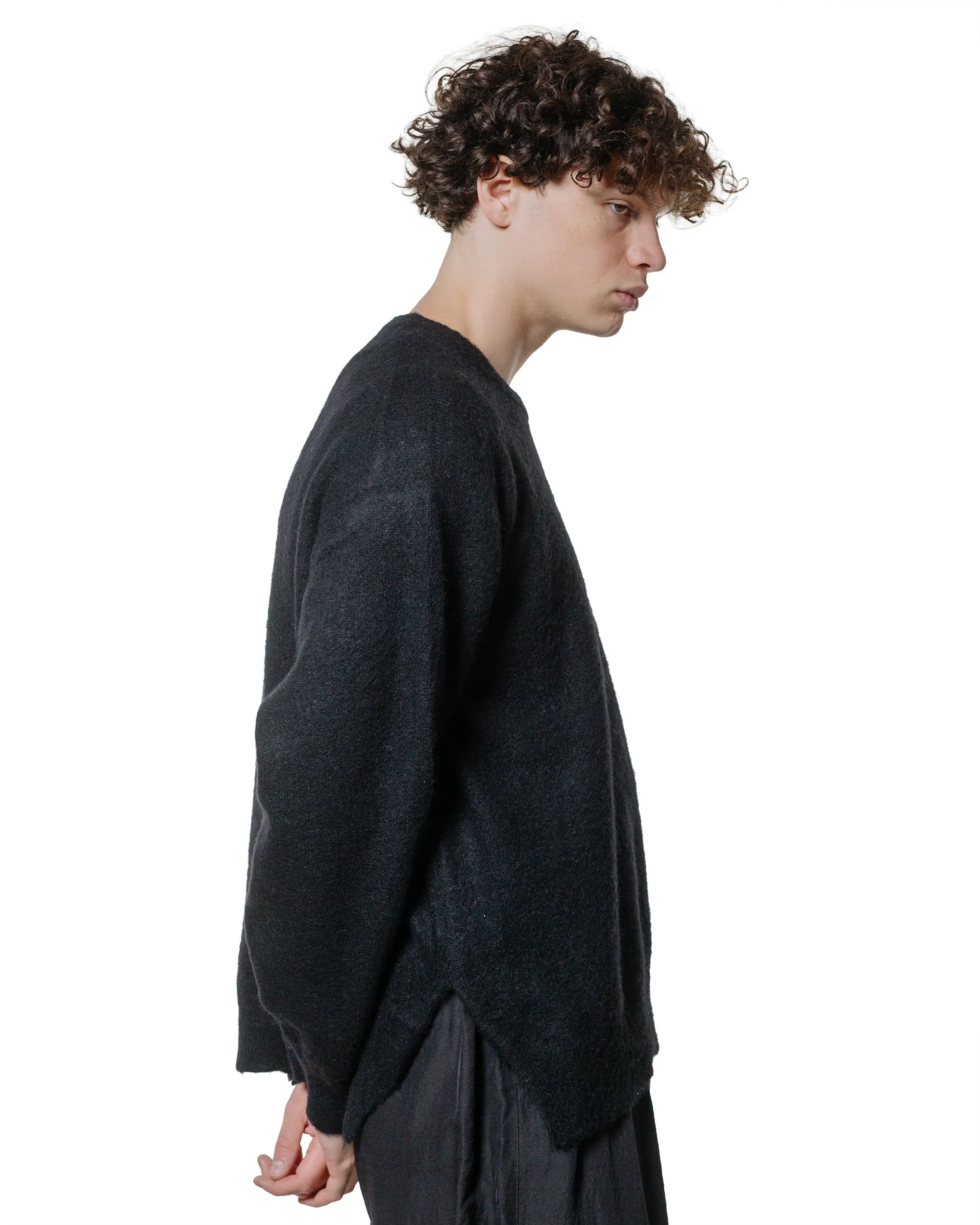 ssstein Wool/Alpaca Milled Knit Crew Neck LS Black sold by Lost & Found product image thumbnail 3