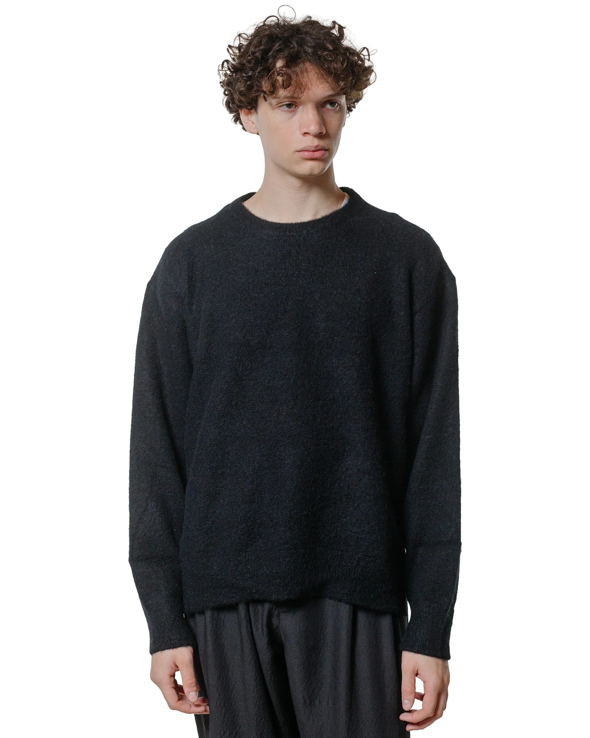 ssstein Wool/Alpaca Milled Knit Crew Neck LS Black sold by Lost & Found product image thumbnail 2